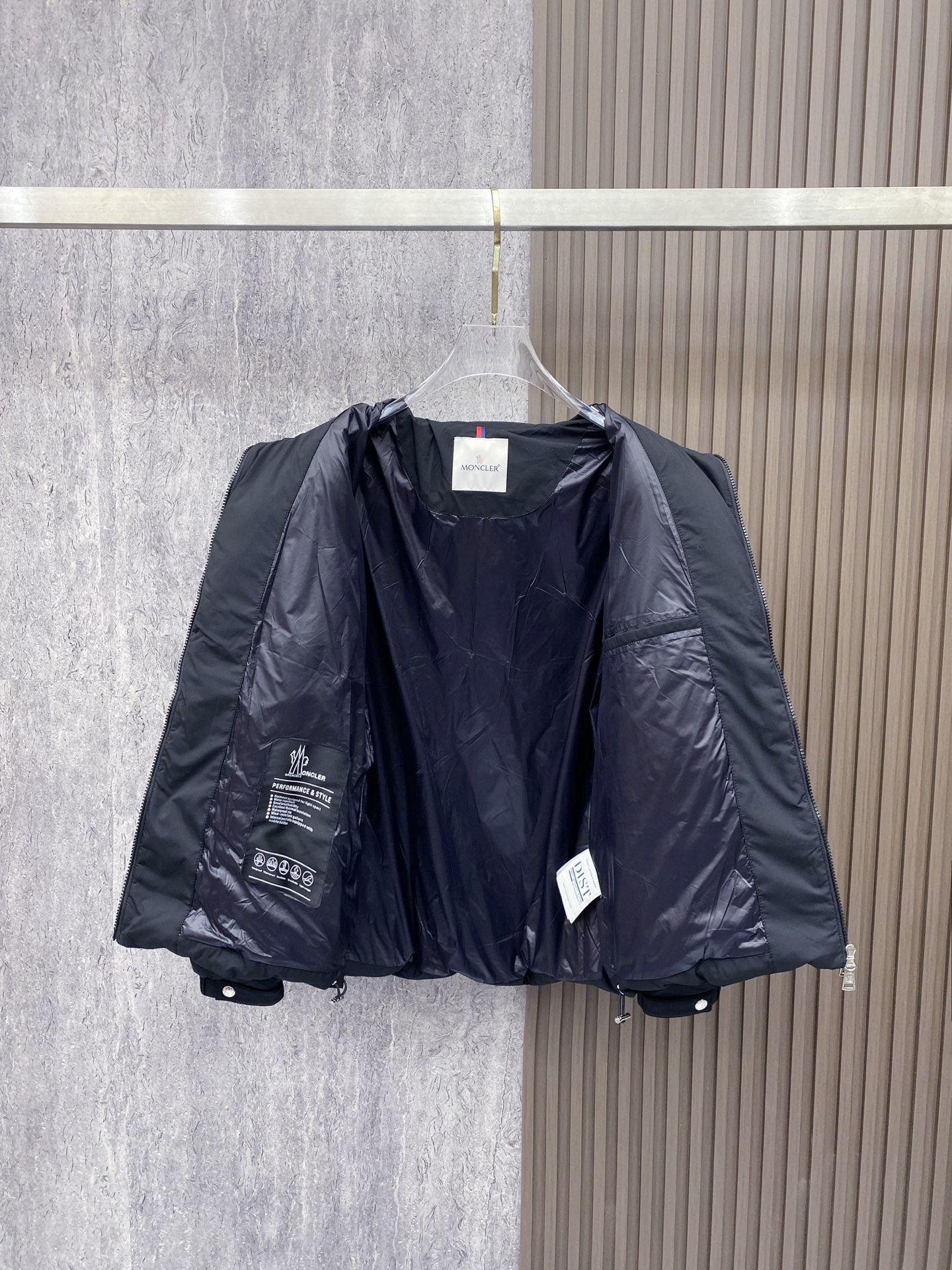 Moncler Male Down Jacket White Duck Down Black S-m-l