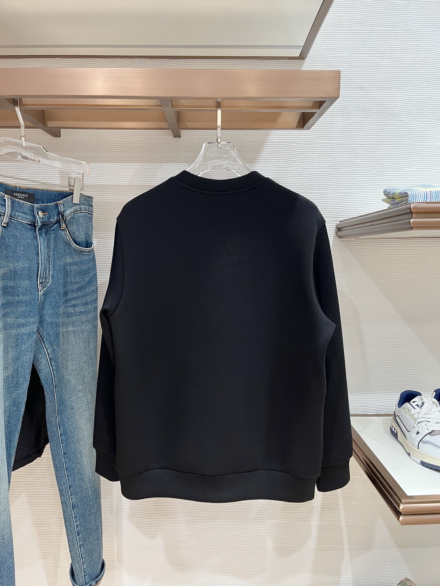 Burberry Hoodie Wool Black Slim Fit M-l-xl