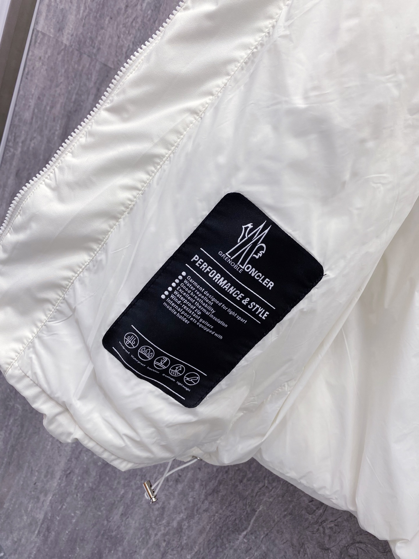 Moncler Male Down Jacket White Duck Down Black S-m-l