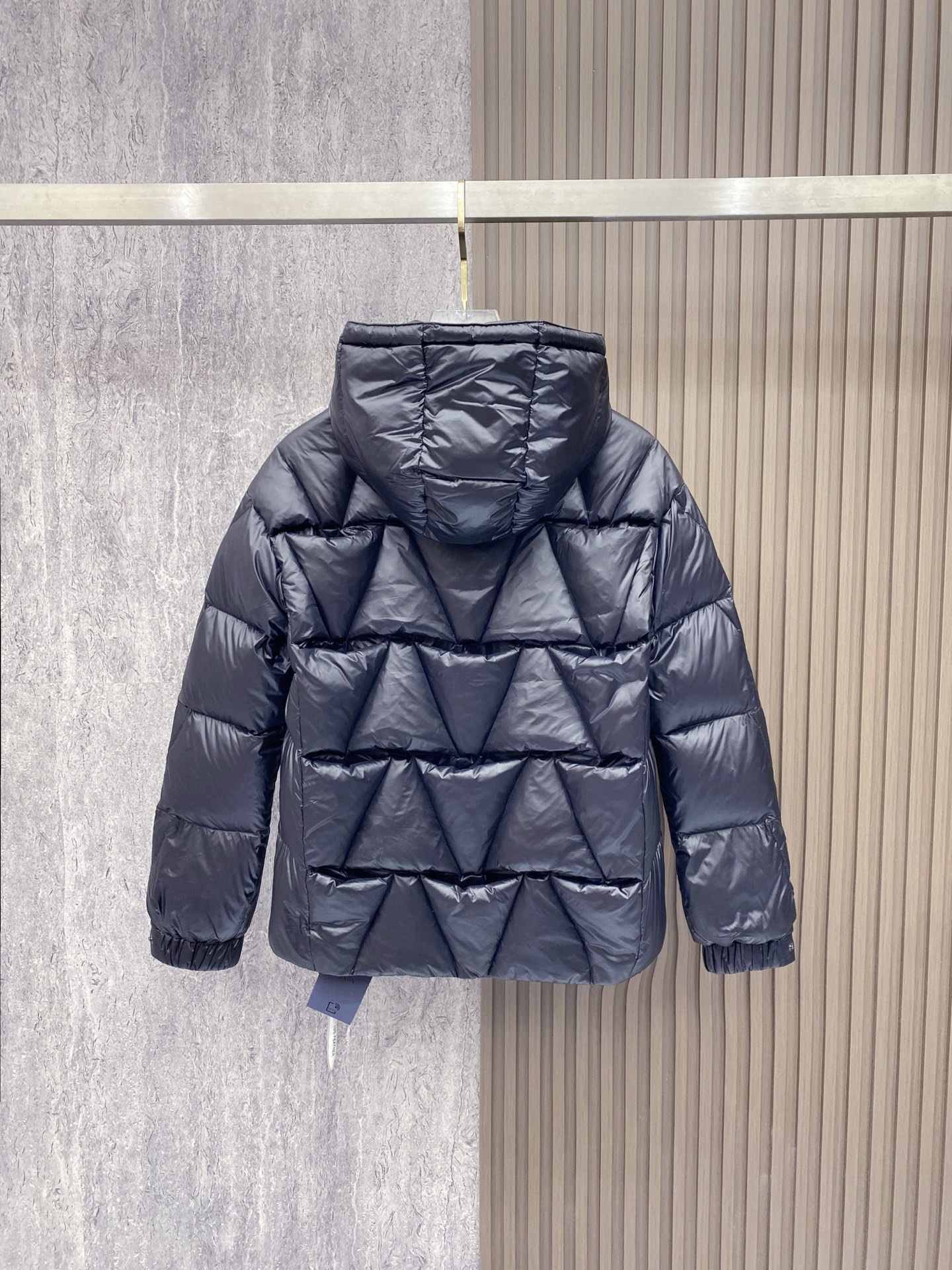Prada Down Jacket White Duck Down Black Hooded 54-48-56-50-52