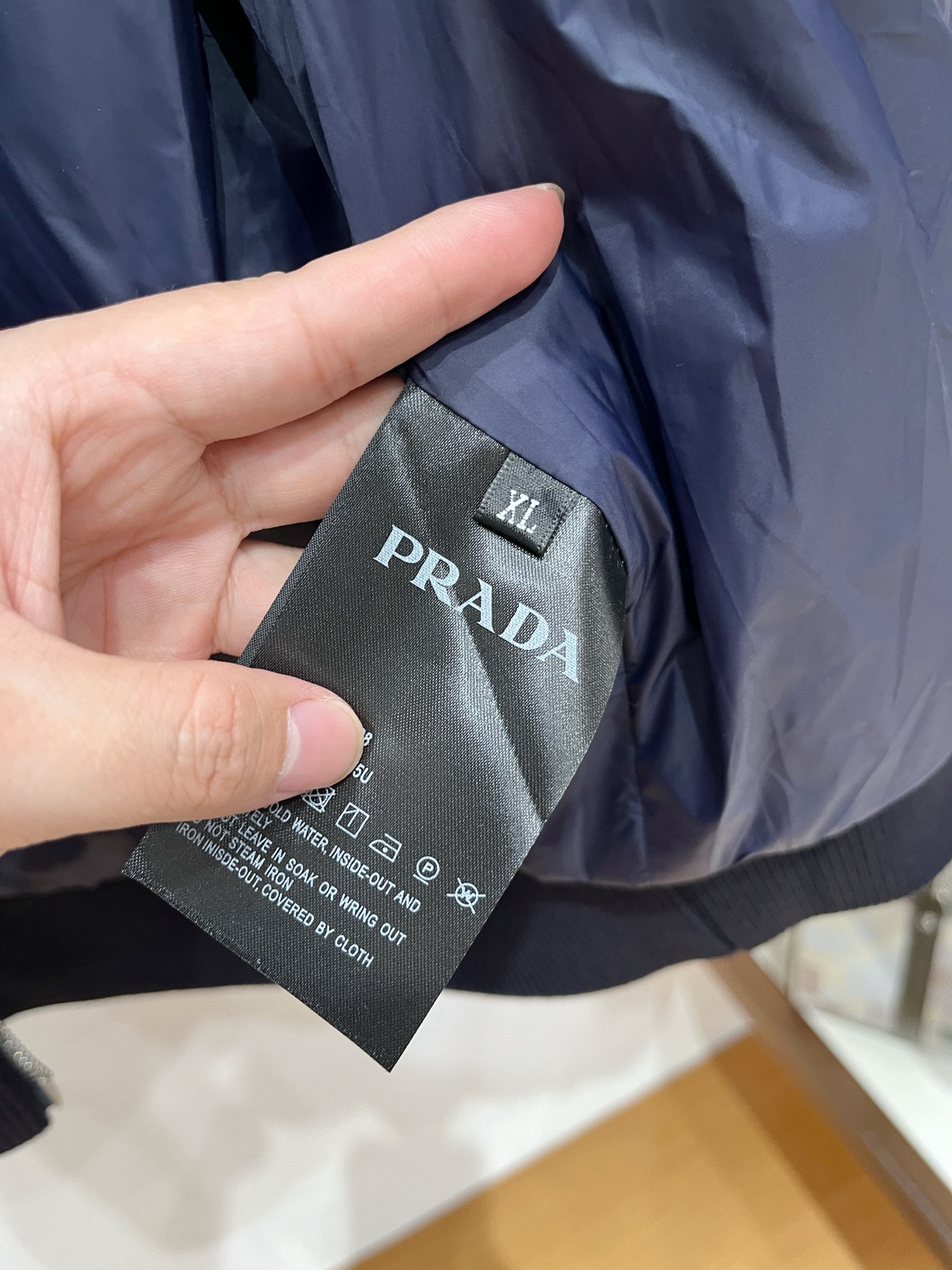Prada Jacket Wool Black L