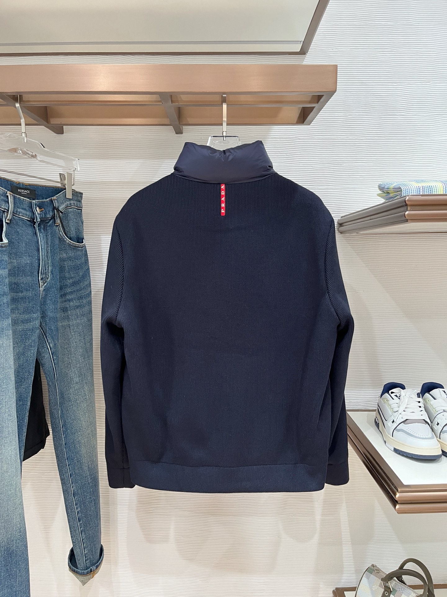 Prada Jacket Wool Black L