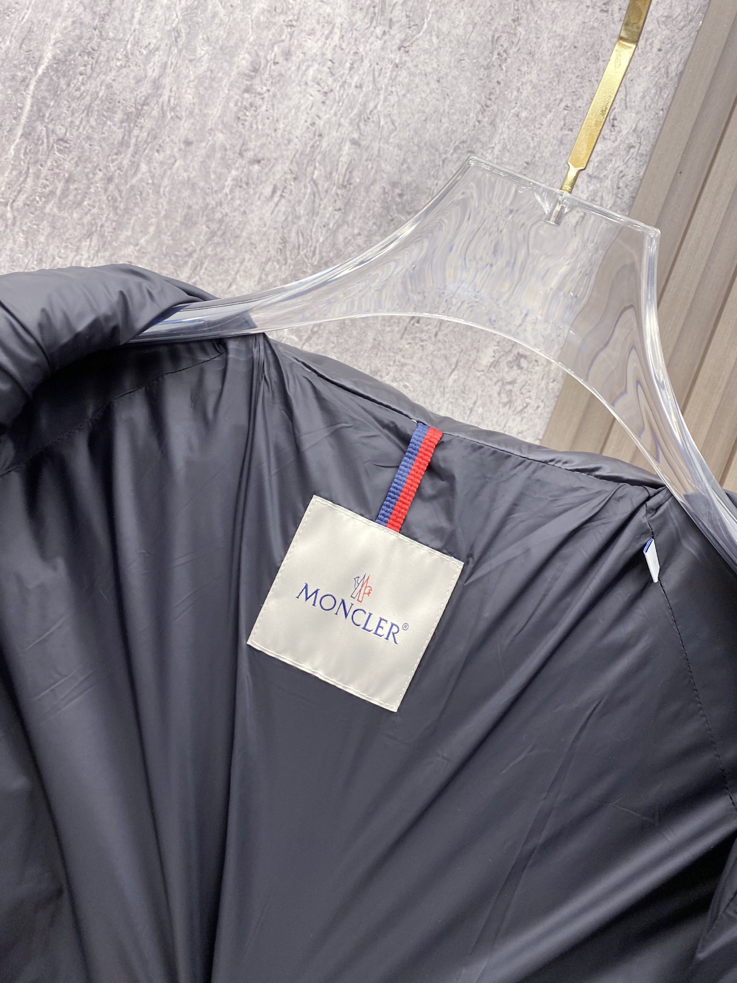 Moncler Couple Down Jacket Goose Down Black Loose Fit M-l