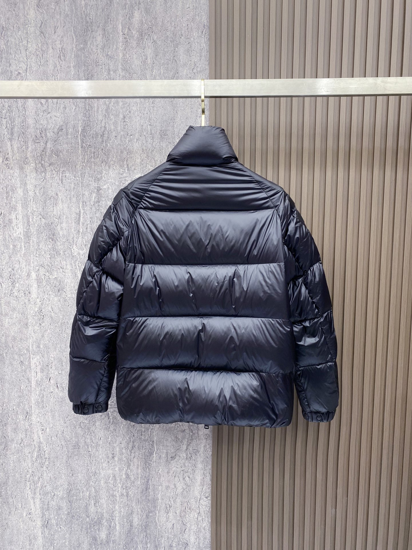 Moncler Couple Down Jacket Goose Down Black Loose Fit M-l