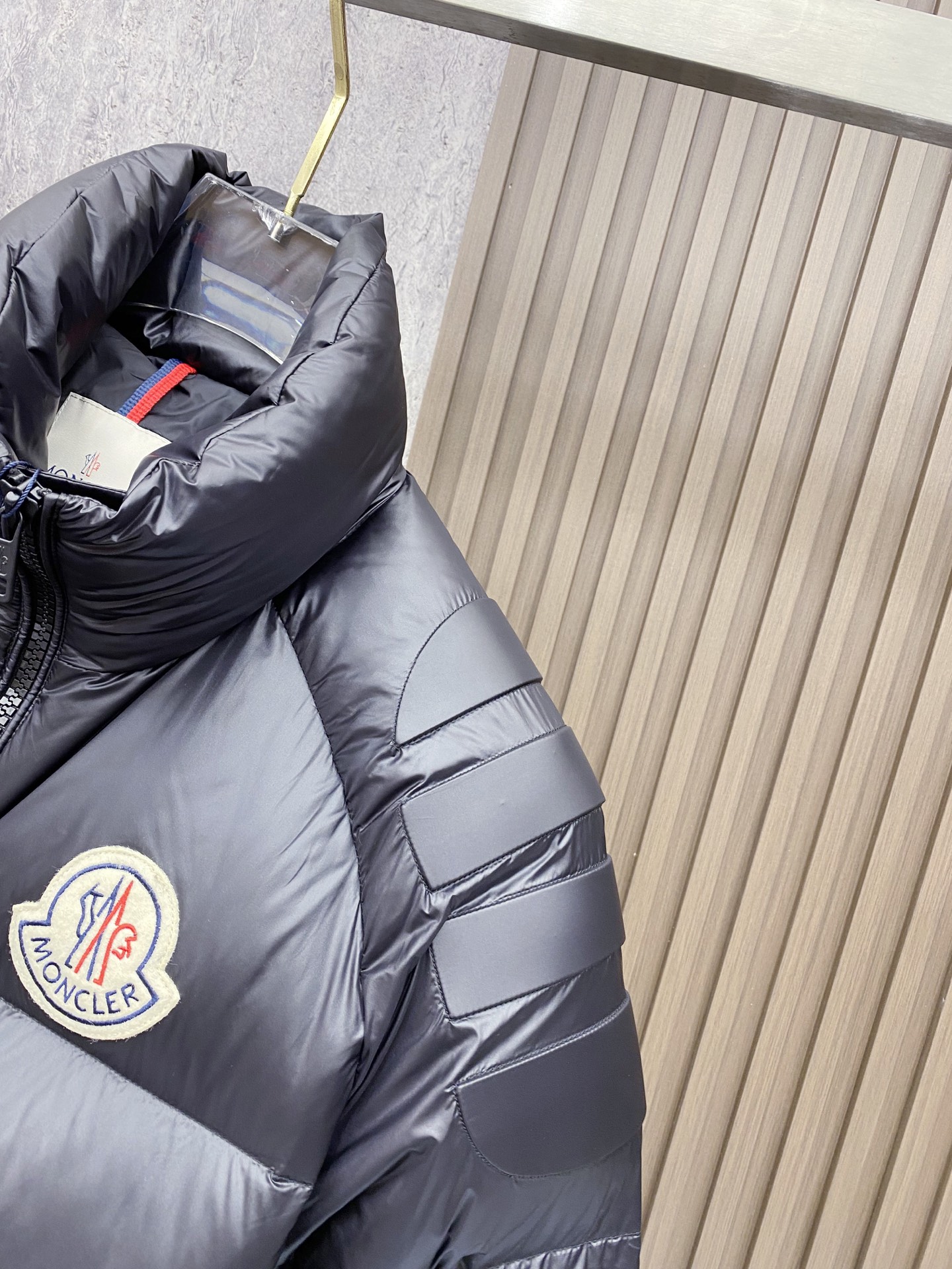 Moncler Couple Down Jacket Goose Down Black Loose Fit M-l
