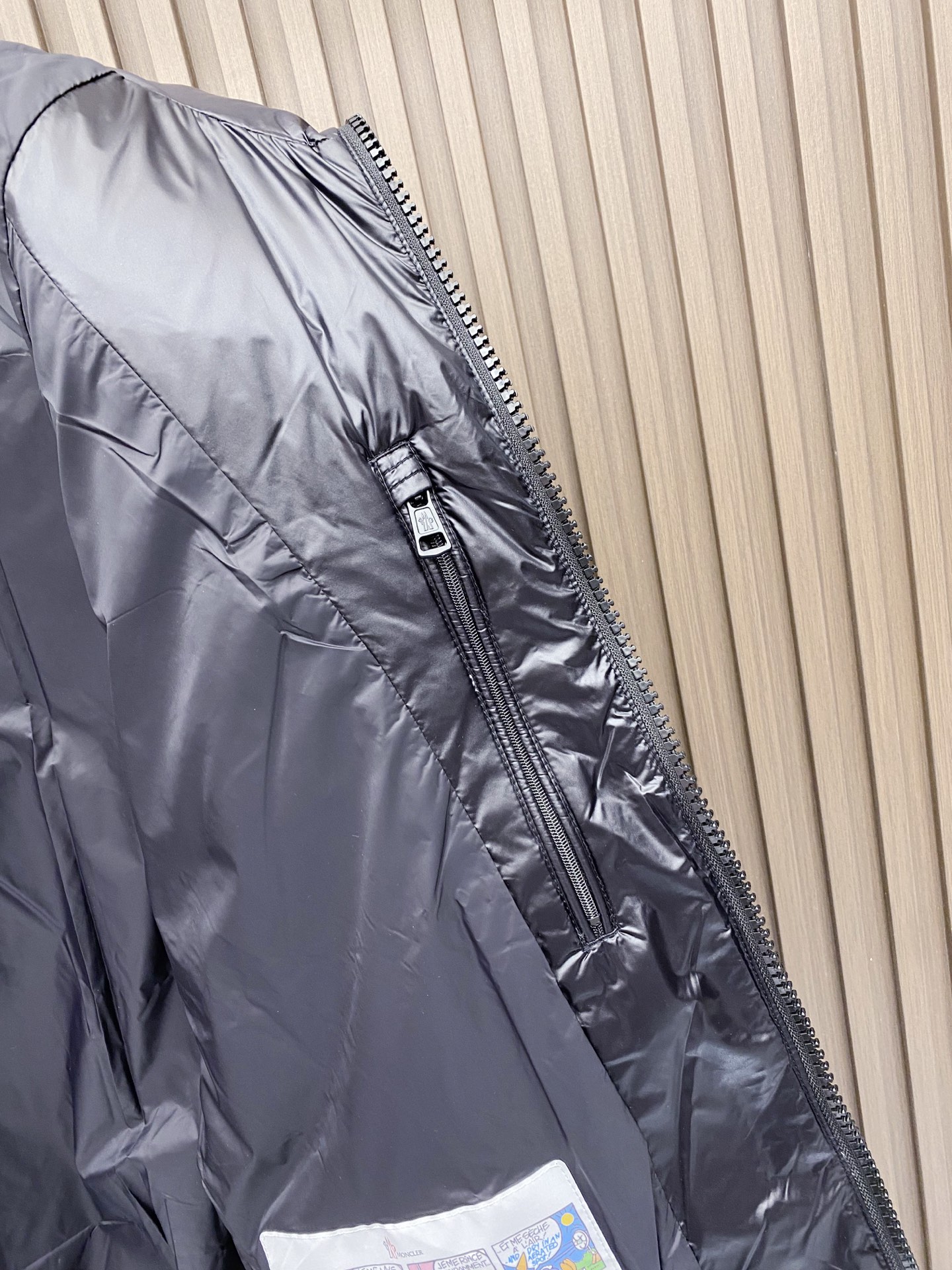 Moncler Couple Down Jacket Goose Down Black Loose Fit M-l