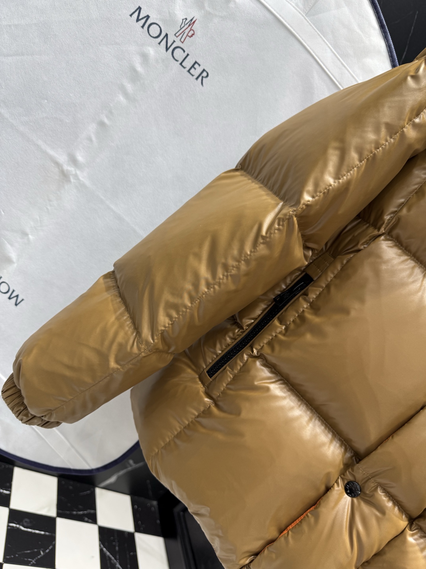 Moncler Male Down Jacket Black Hooded M-l