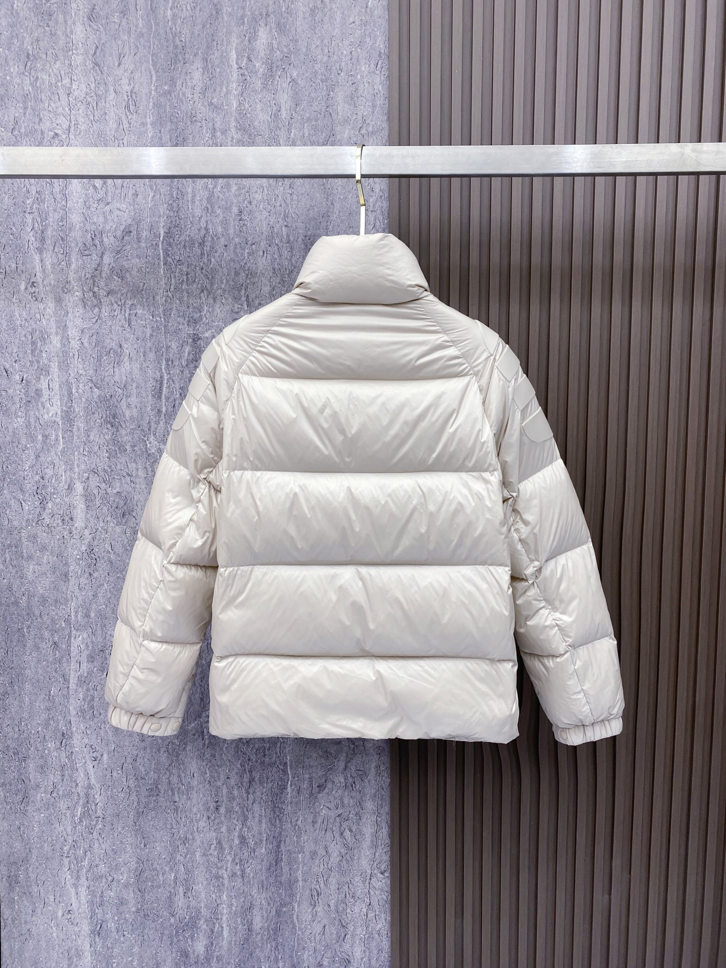 Moncler Couple Down Jacket Goose Down Black Loose Fit M-l