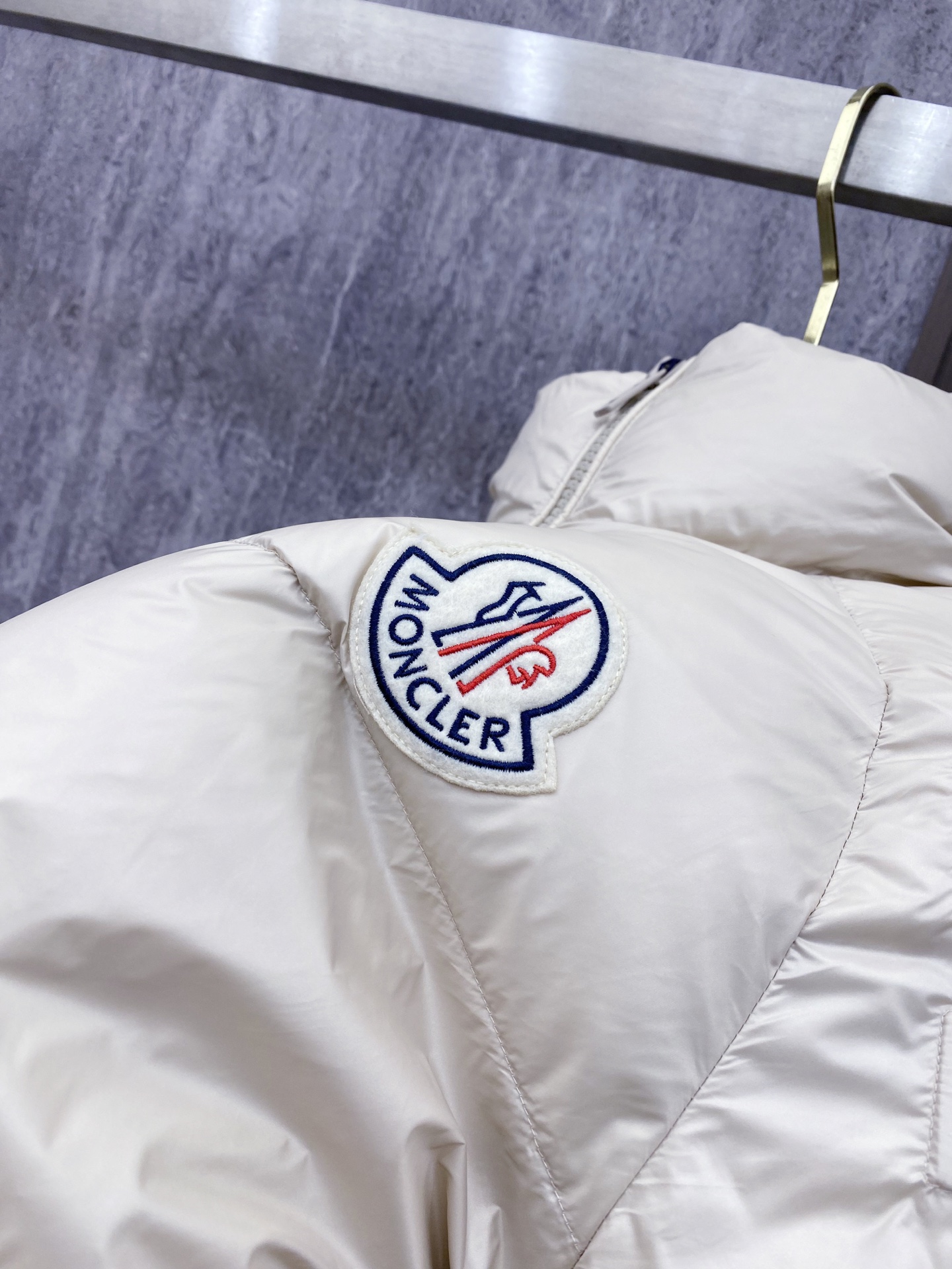 Moncler Couple Down Jacket Goose Down Black Loose Fit M-l