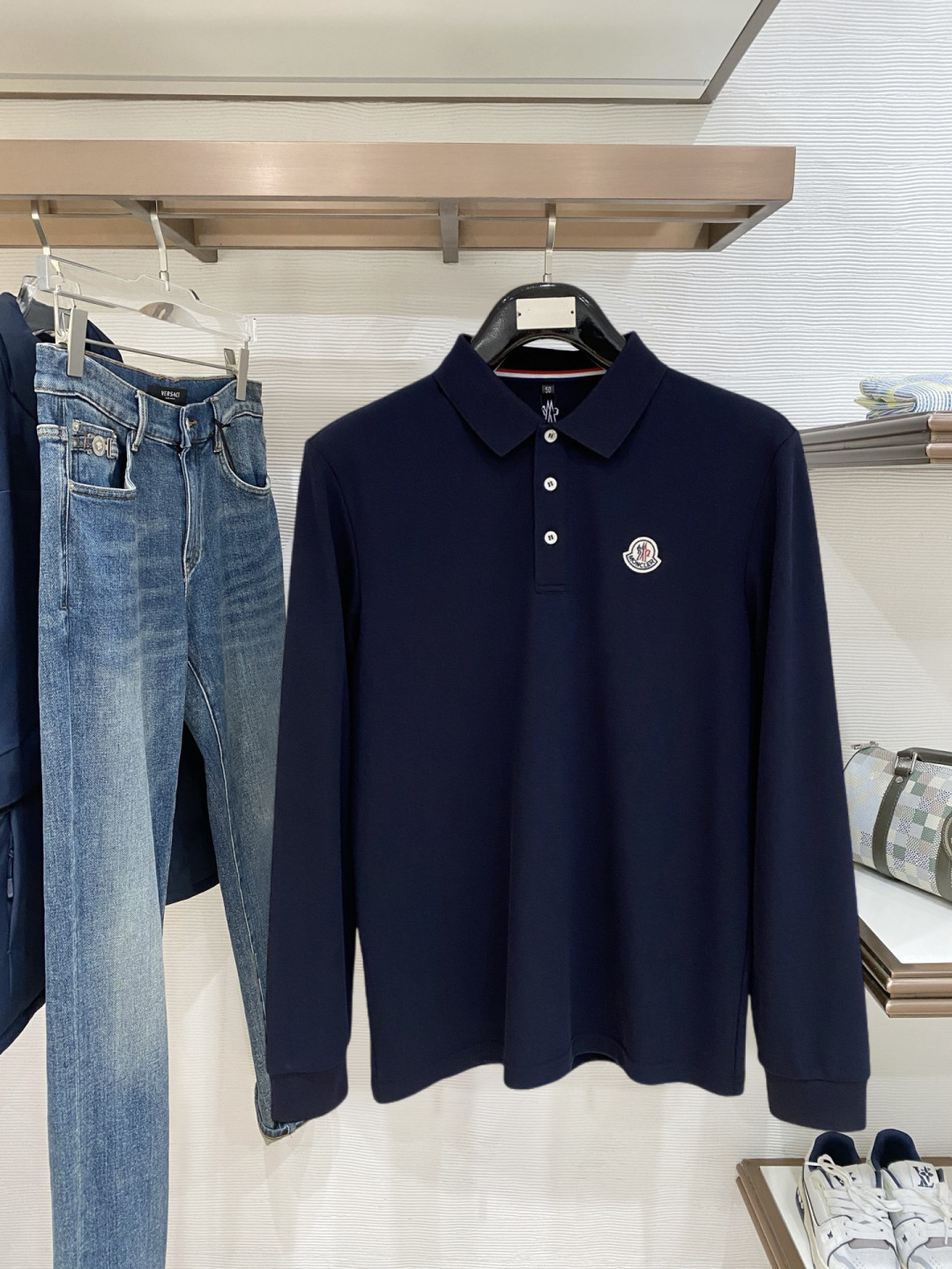 Moncler Male Basic Clothing Cotton M-l-xl