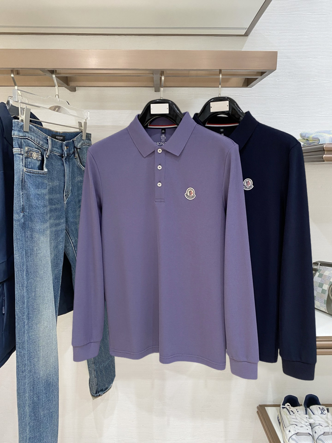Moncler Male Basic Clothing Cotton M-l-xl