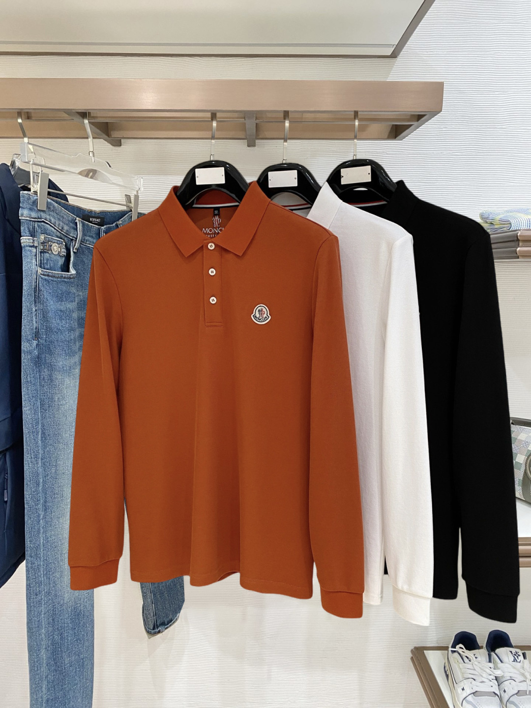 Moncler Male Basic Clothing Cotton M-l-xl