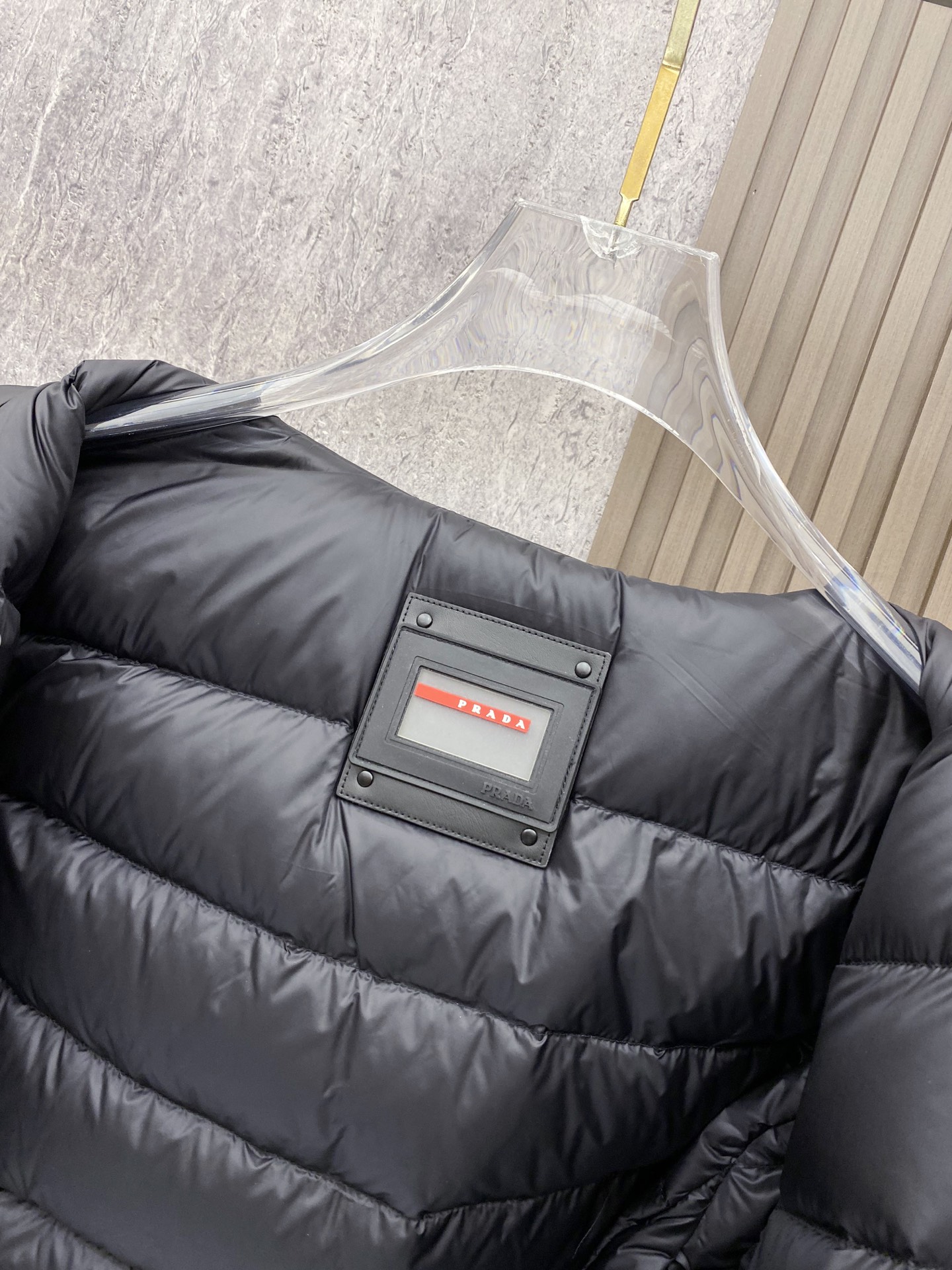 Prada Down Jacket Black Hooded M-54-48-56-50-52