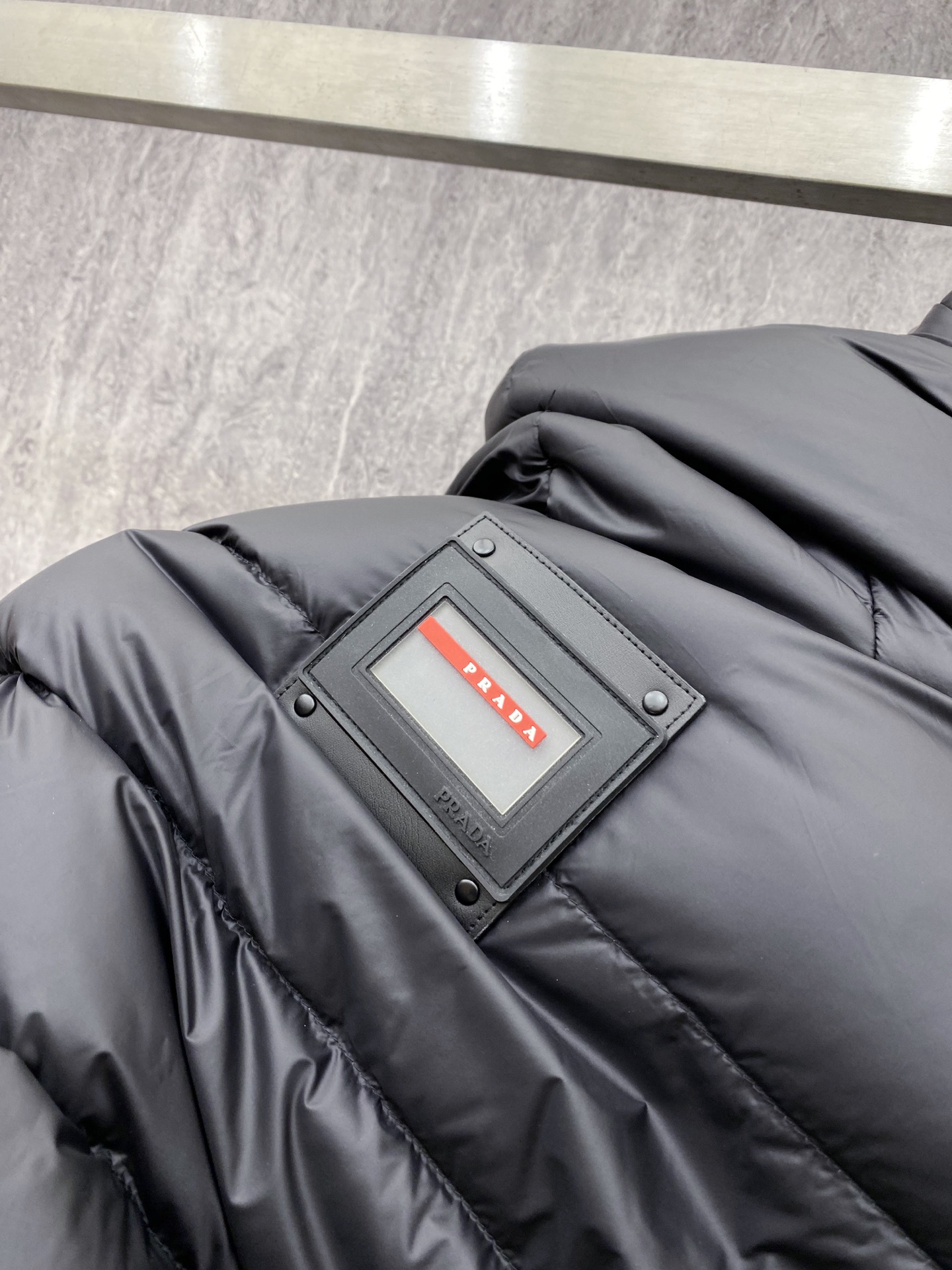 Prada Down Jacket Black Hooded M-54-48-56-50-52