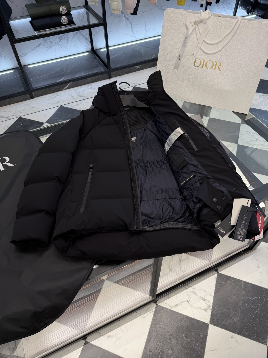 Dior Down Jacket Hooded S-l