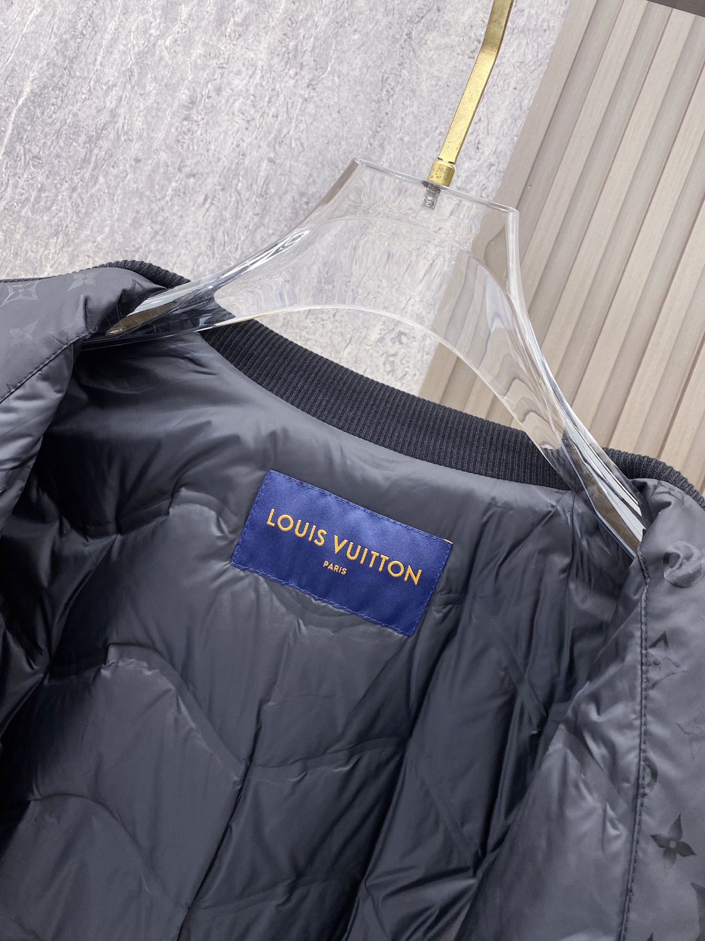Louis Vuitton Jacket Wool Black S-m-l