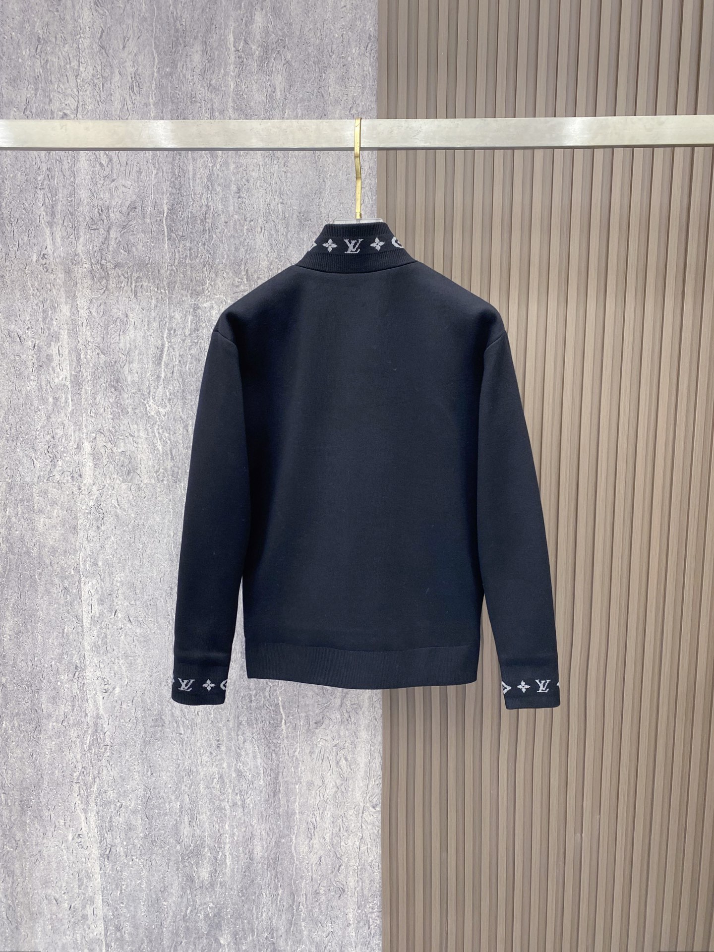 Louis Vuitton Jacket Wool Black S-m-l