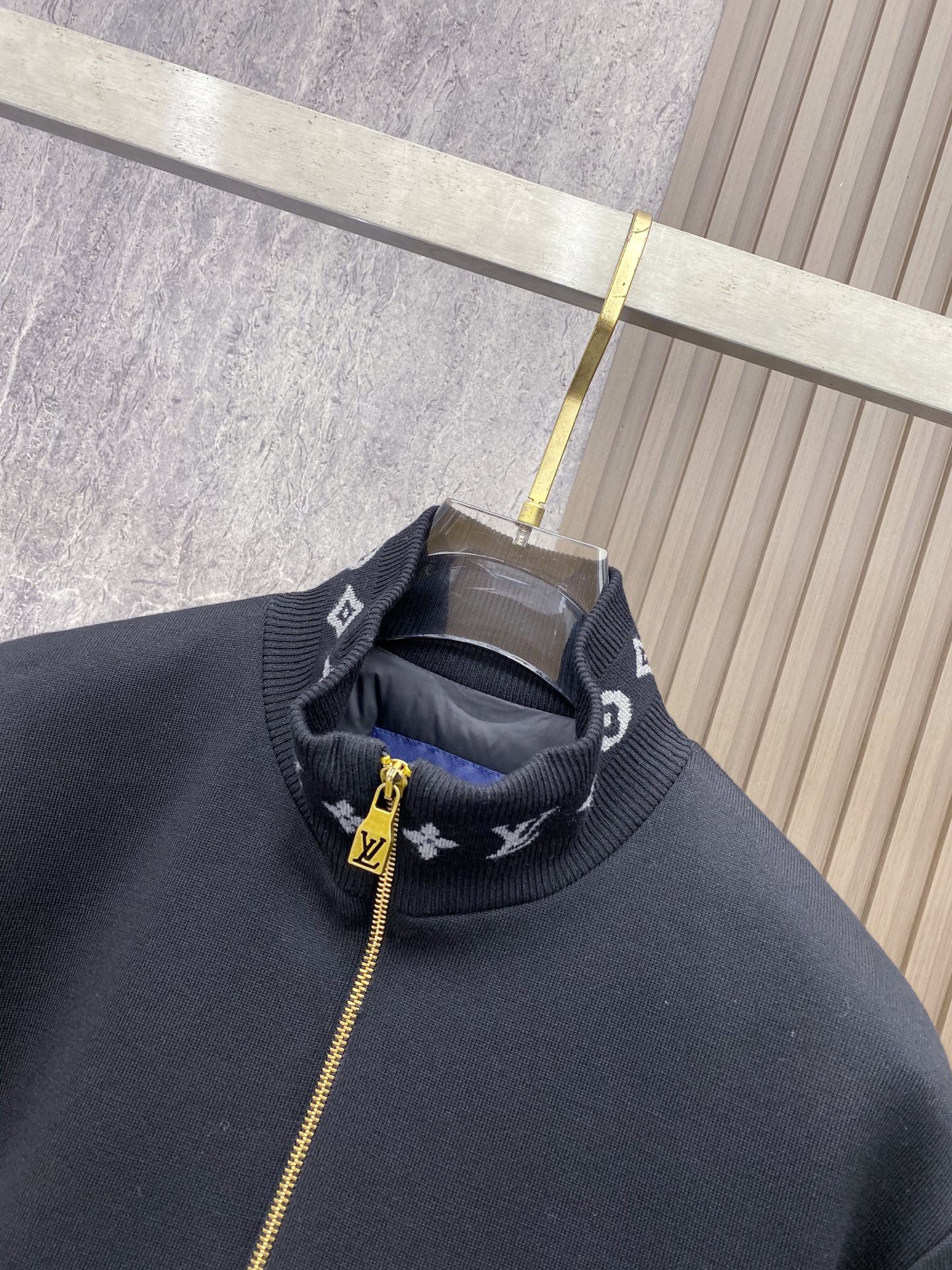 Louis Vuitton Jacket Wool Black S-m-l