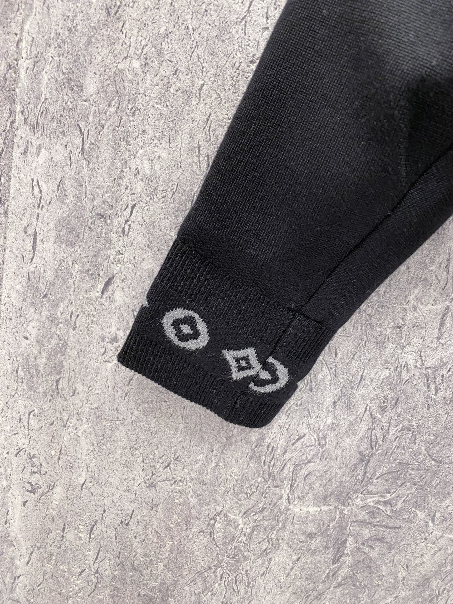 Louis Vuitton Jacket Wool Black S-m-l