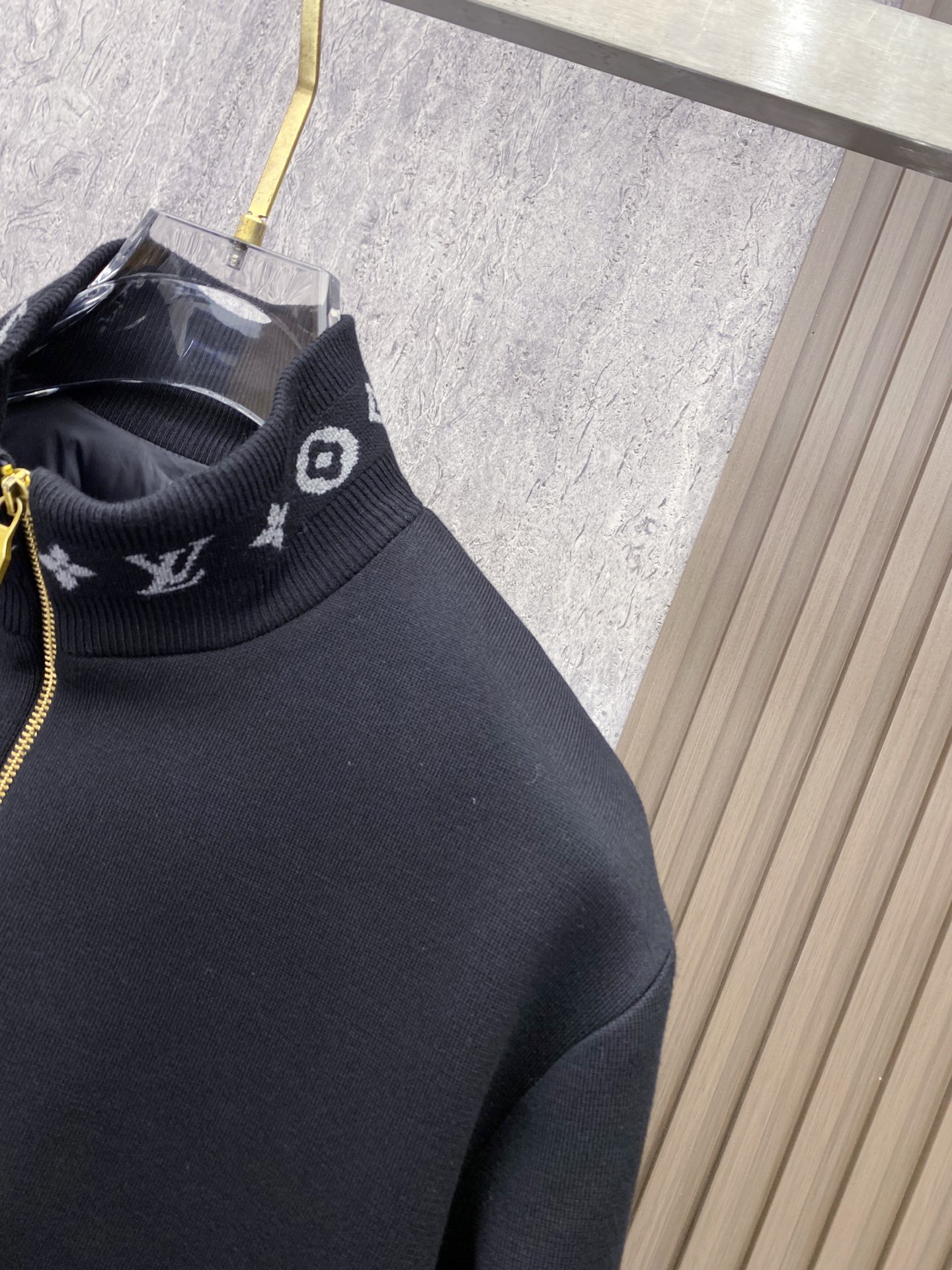 Louis Vuitton Jacket Wool Black S-m-l