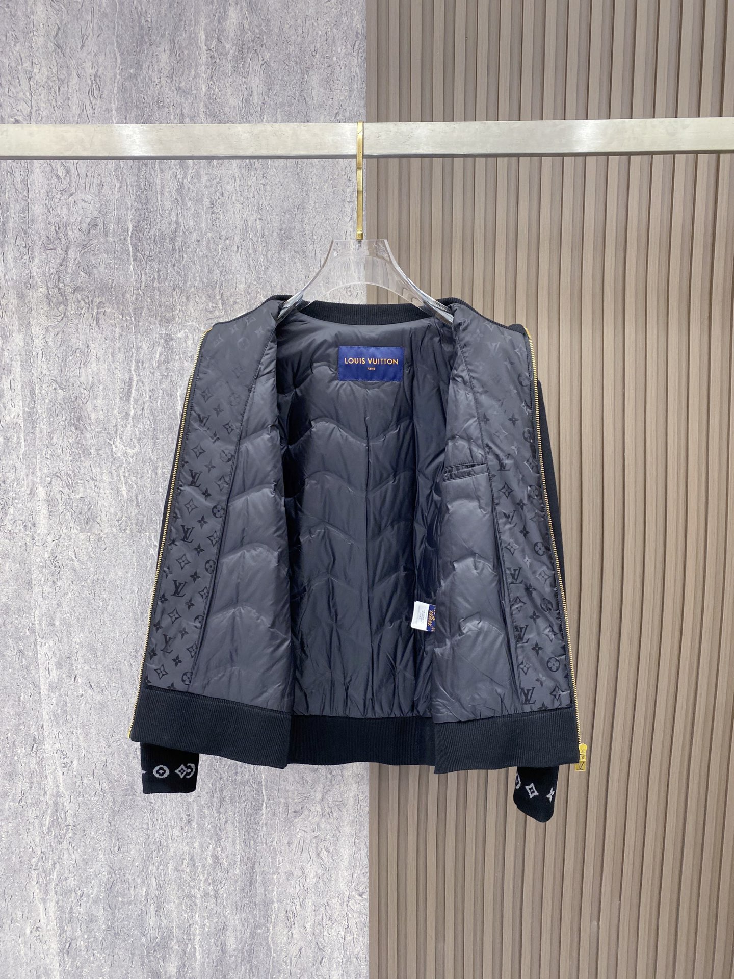 Louis Vuitton Jacket Wool Black S-m-l