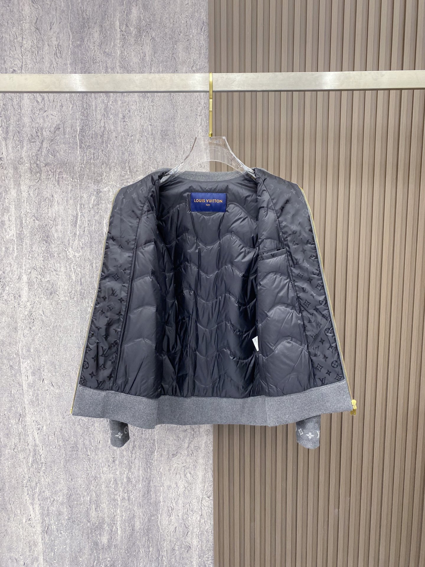 Louis Vuitton Jacket Wool Black S-m-l