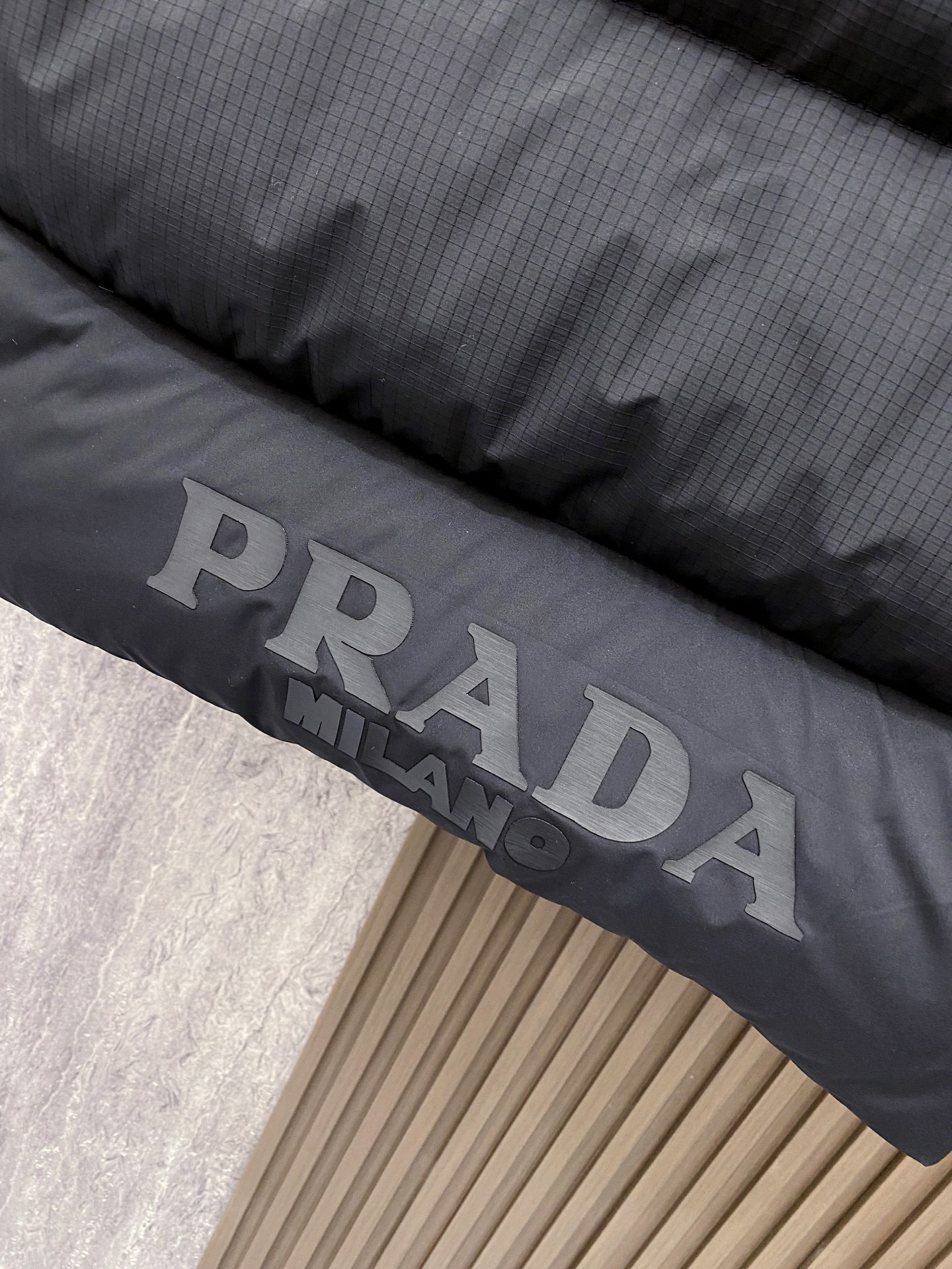Prada Down Jacket White Duck Down Black M-xl