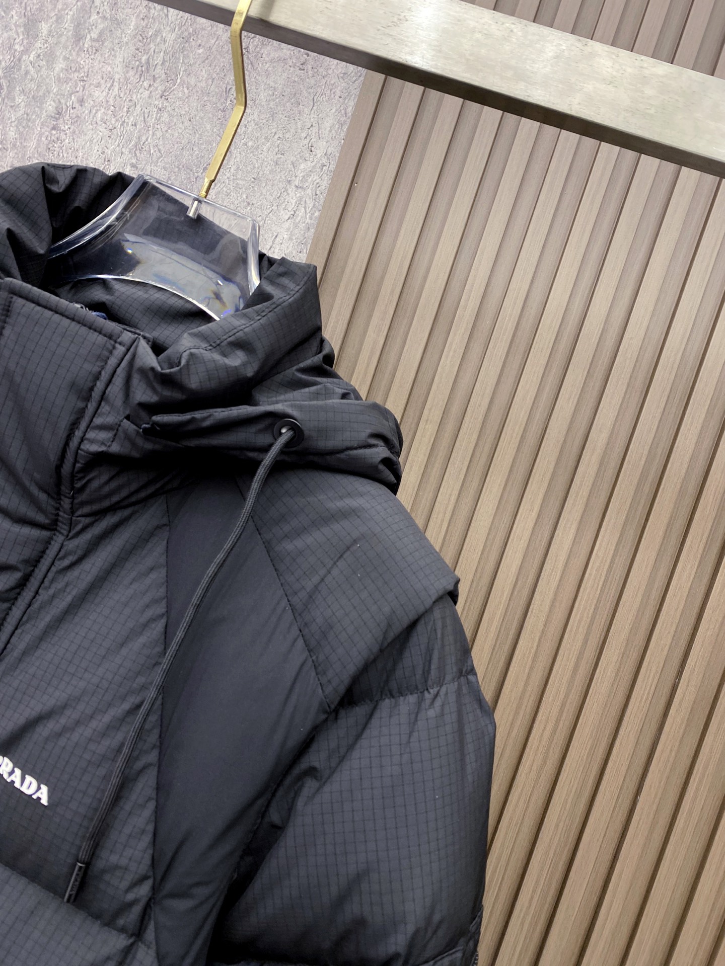Prada Down Jacket White Duck Down Black M-xl
