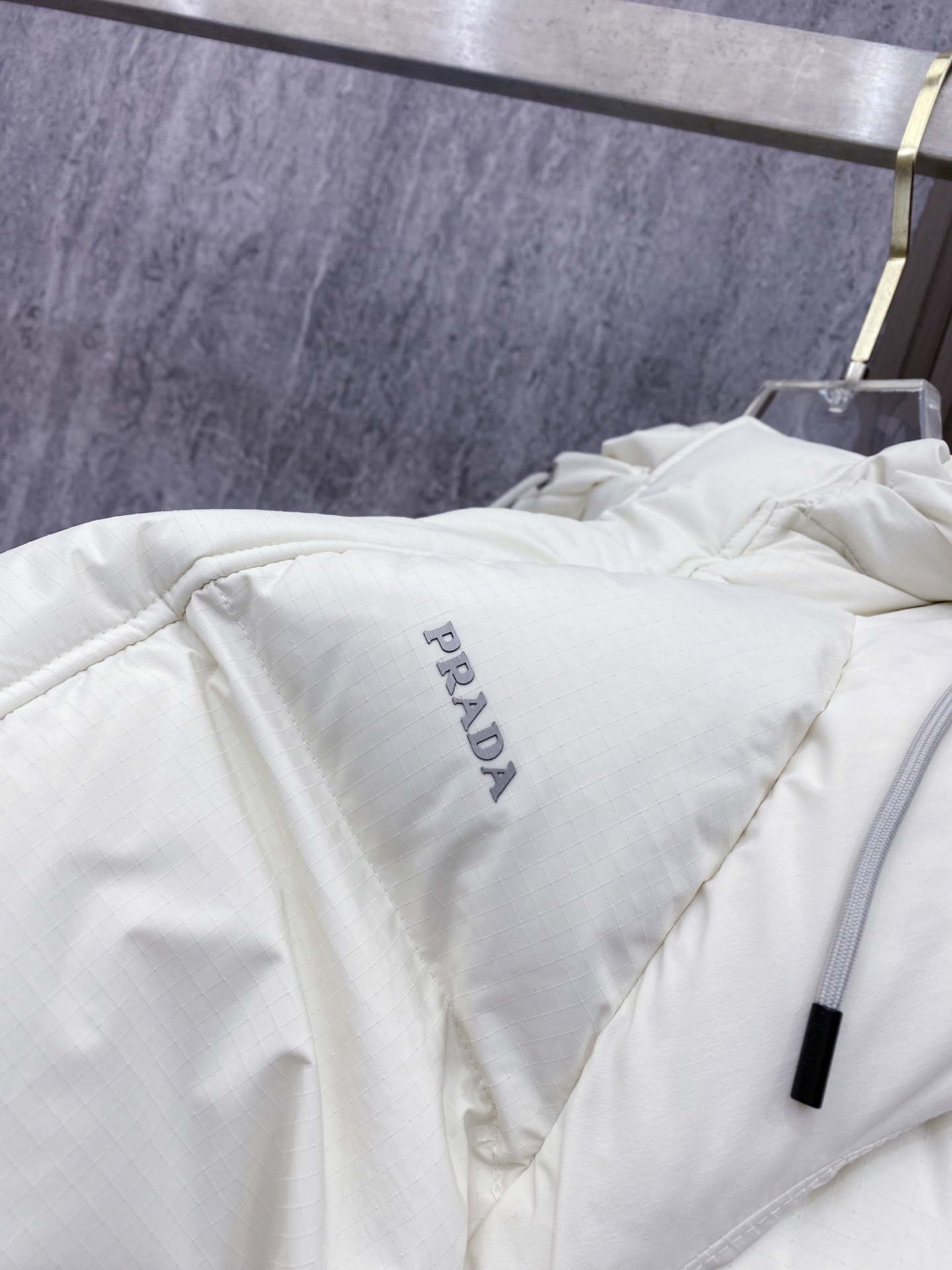 Prada Down Jacket White Duck Down Black M-xl