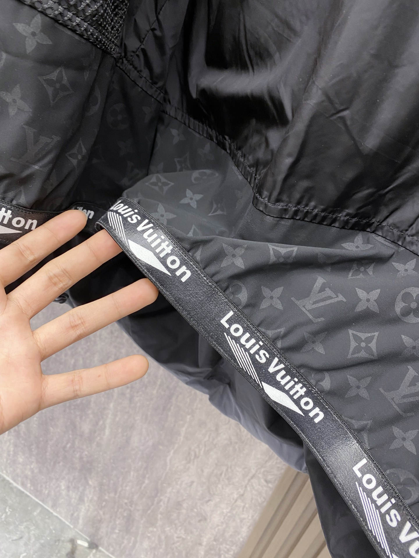 Louis Vuitton Couple Down Jacket Knitted Gray Hooded S-m-l