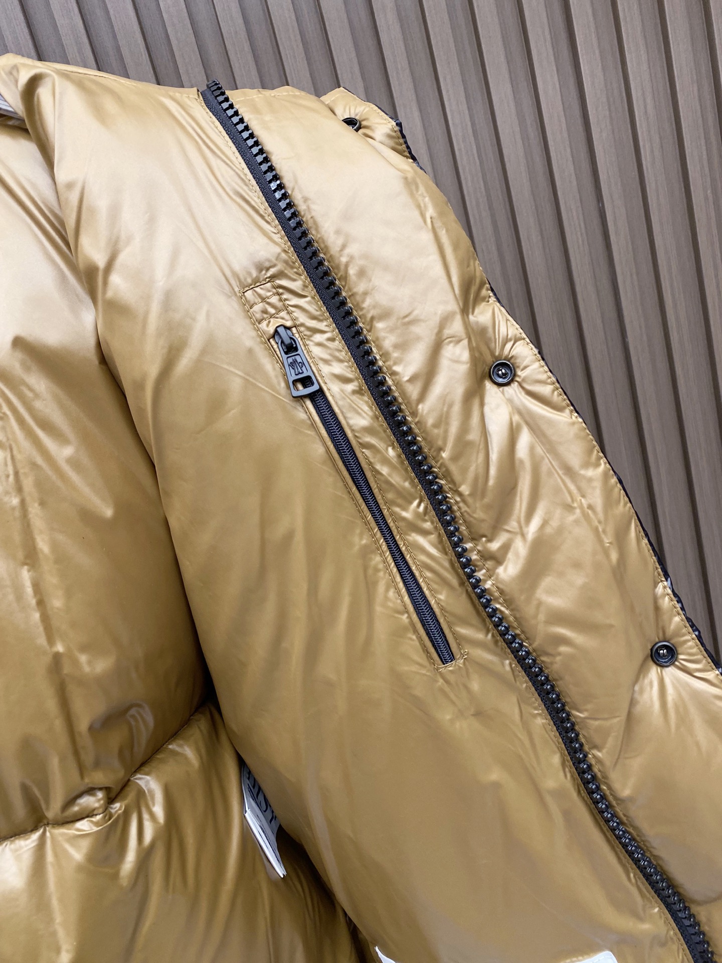Moncler Male Down Jacket Brown Hooded S-m-l