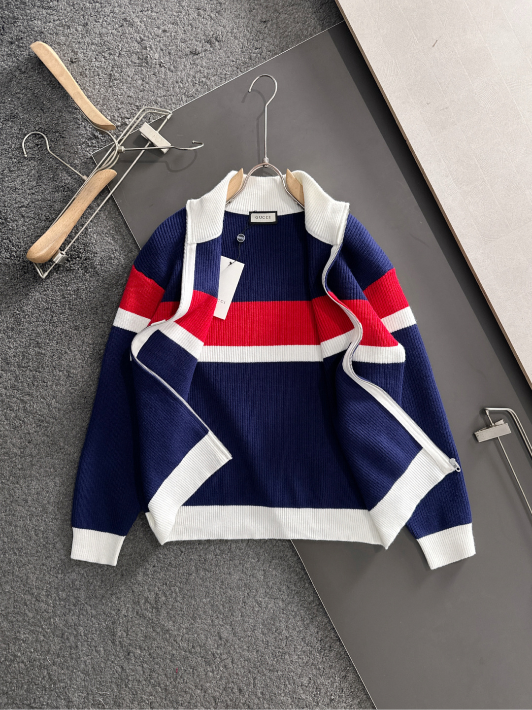 Gucci Couple Basic Clothing Wool Striped S-m-xxxl