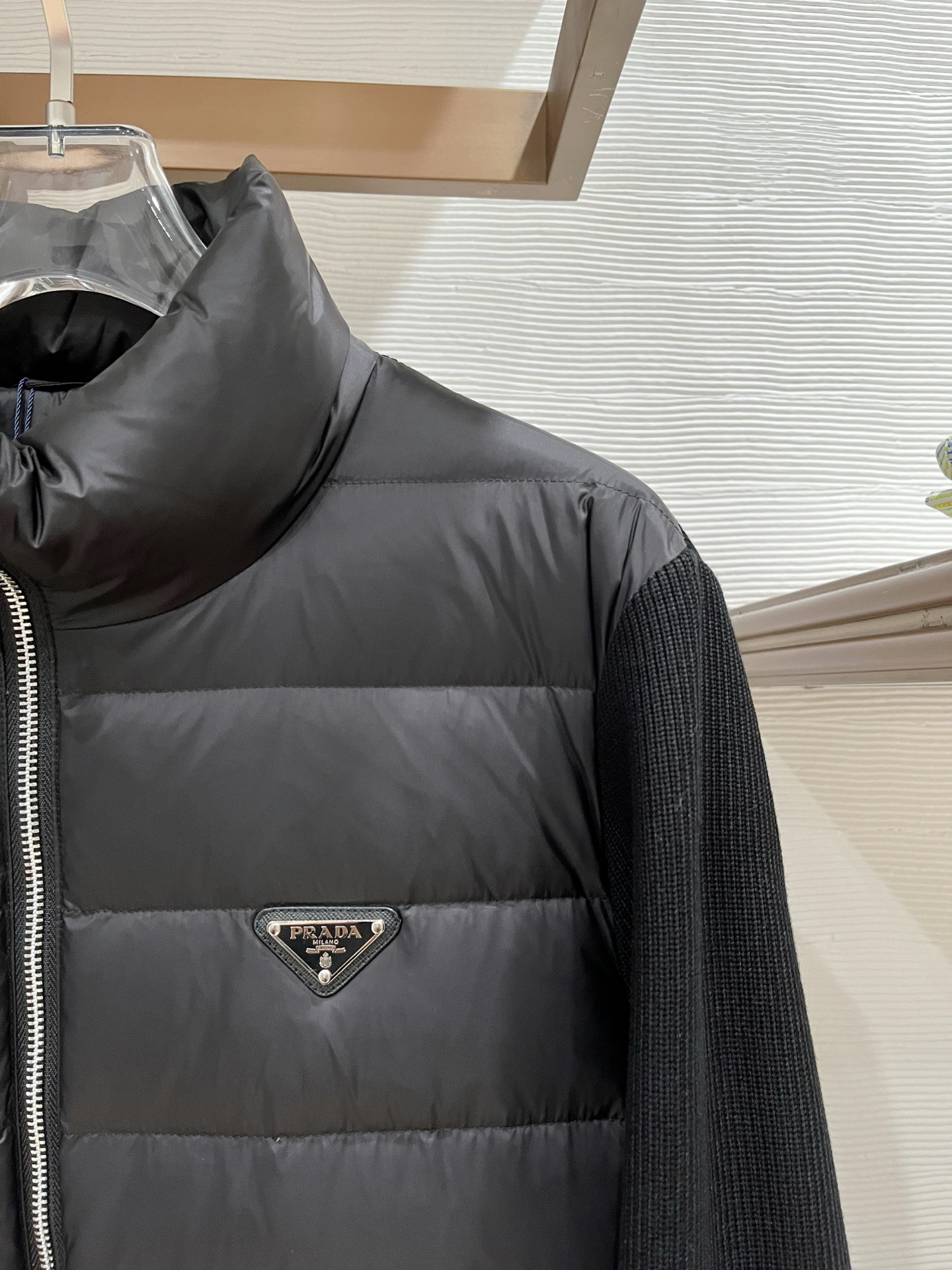 Prada Jacket Wool Black L