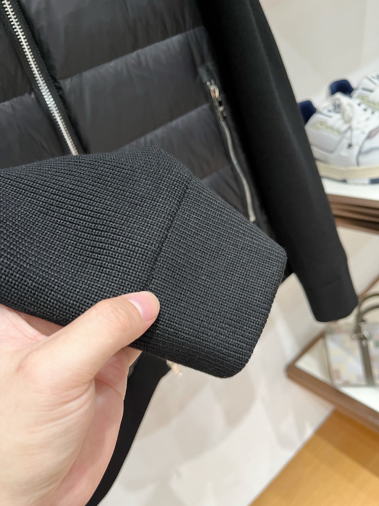 Prada Jacket Wool Black L