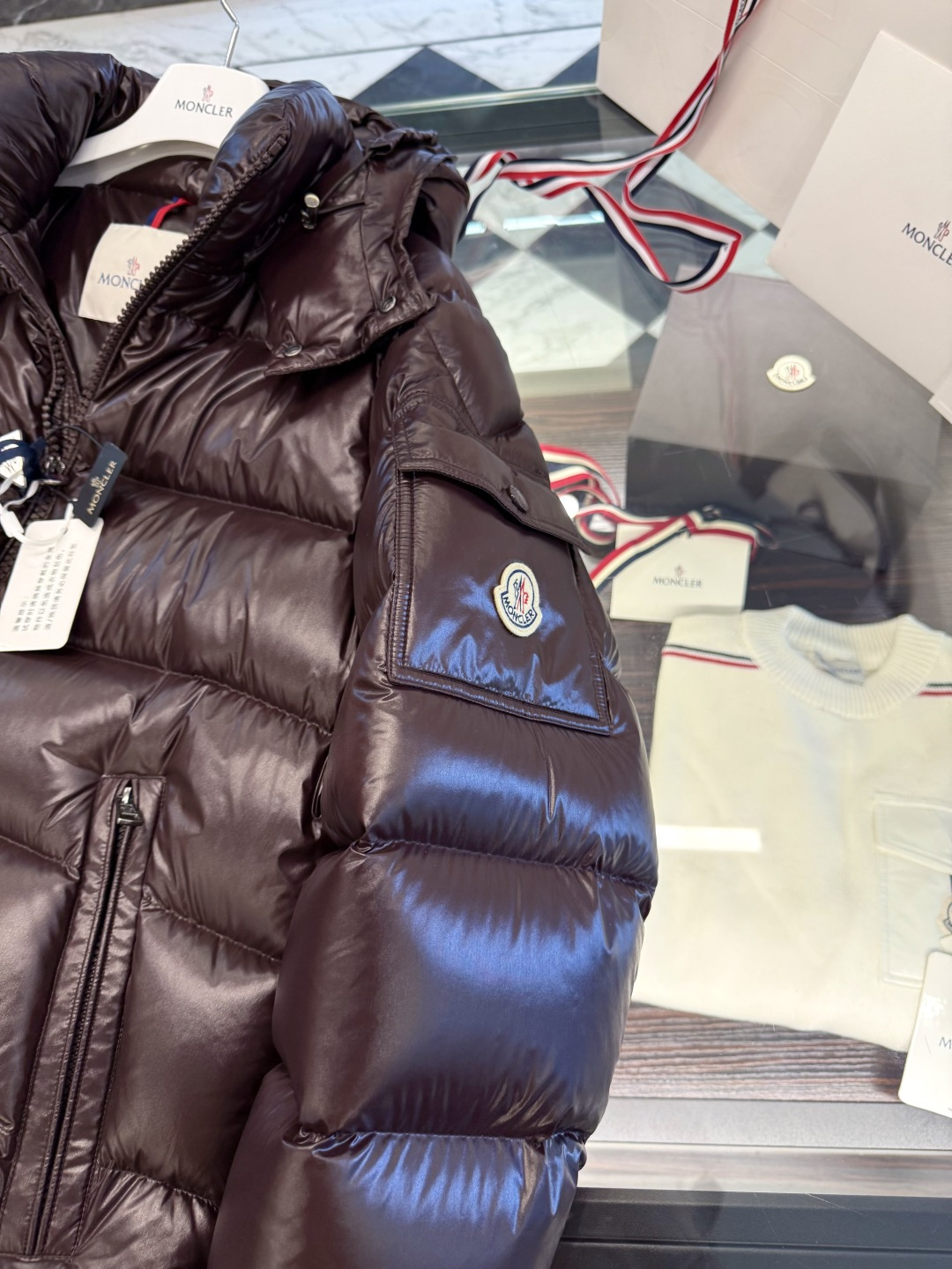 Moncler Basic Clothing Brown M-l