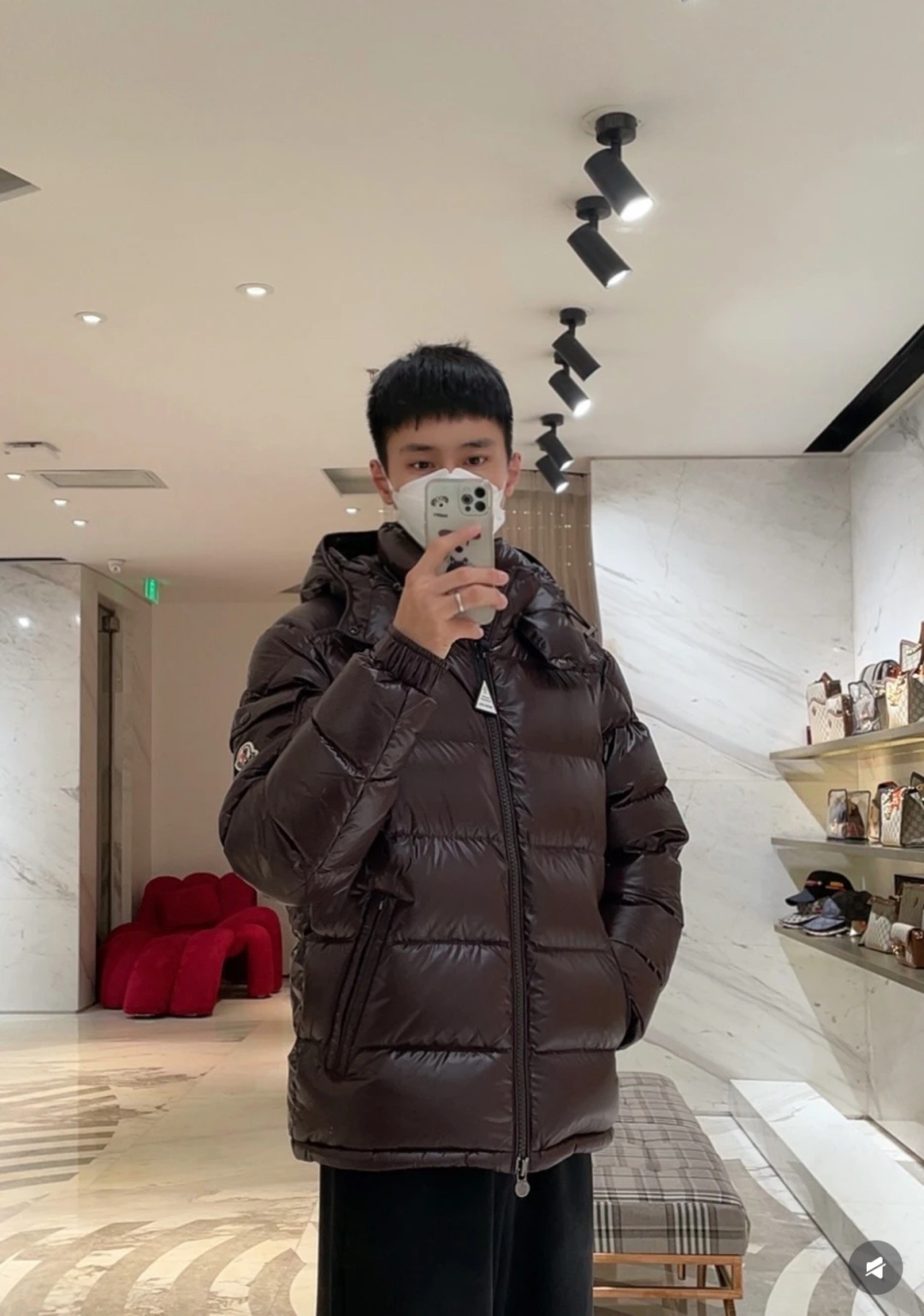 Moncler Basic Clothing Brown M-l