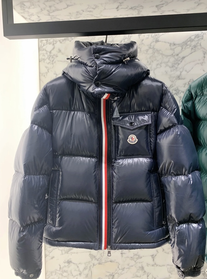 Moncler Down Jacket Blue M-l