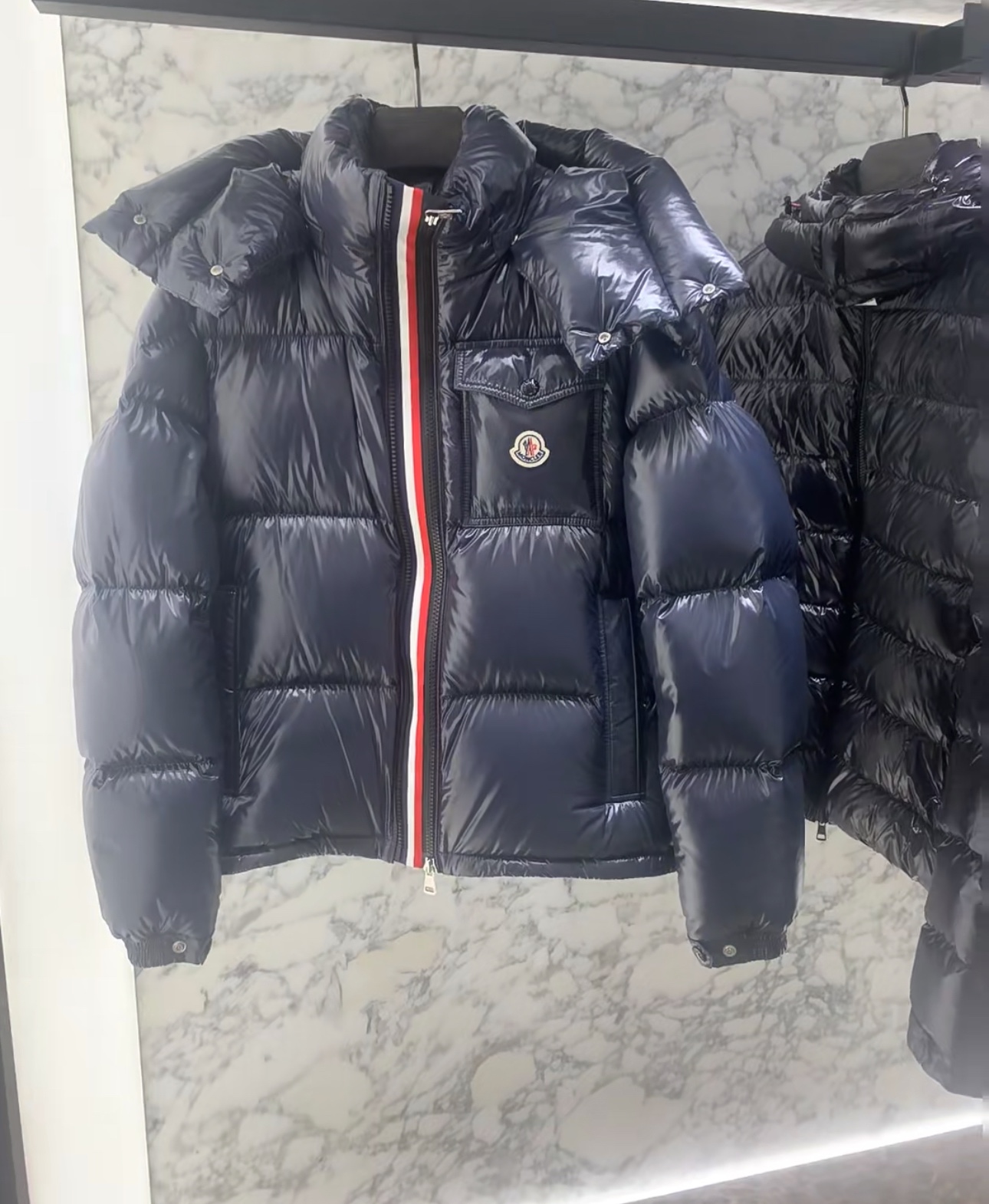 Moncler Down Jacket Blue M-l