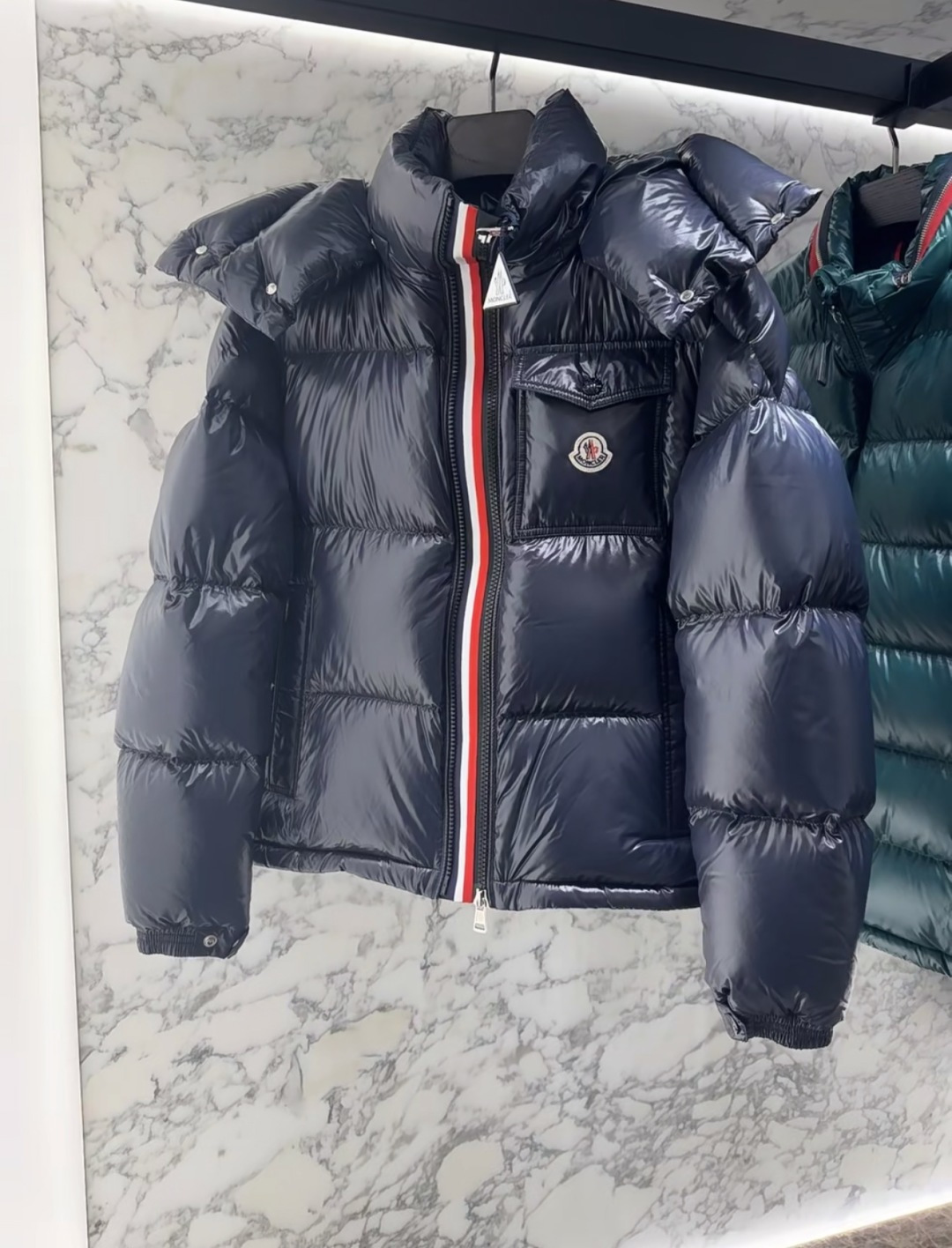 Moncler Down Jacket Blue M-l