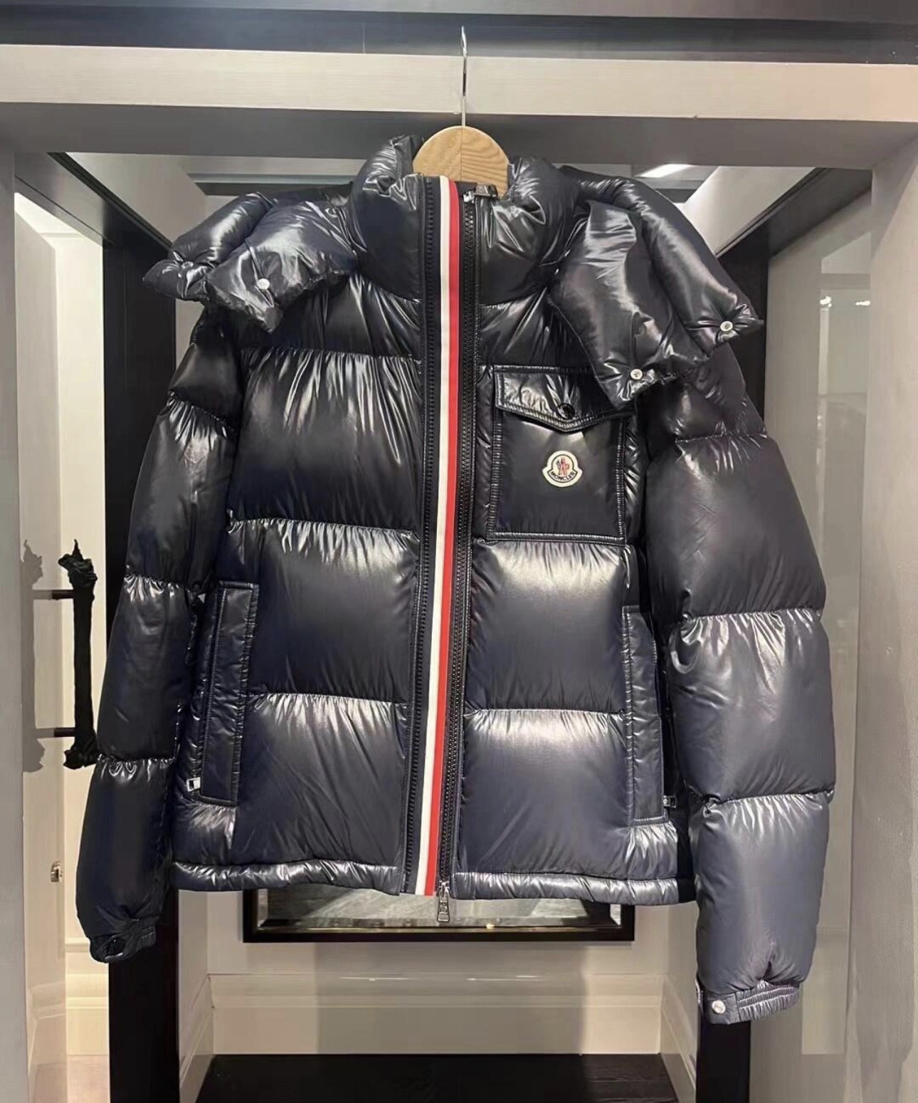 Moncler Down Jacket Blue M-l