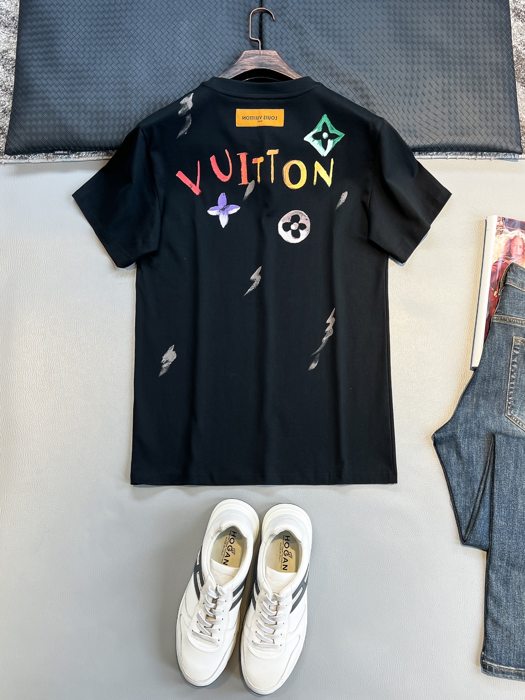 Louis Vuitton Basic Clothing Black S-l-xl