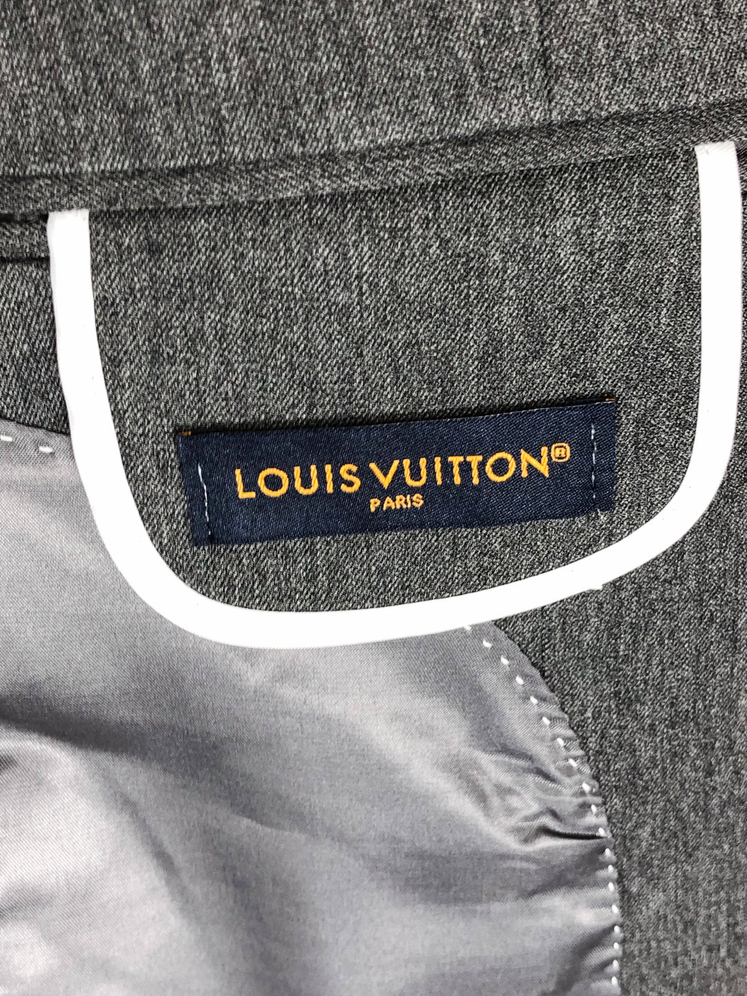 Louis Vuitton Male Basic Clothing Cotton Gray Slim Fit L-175130