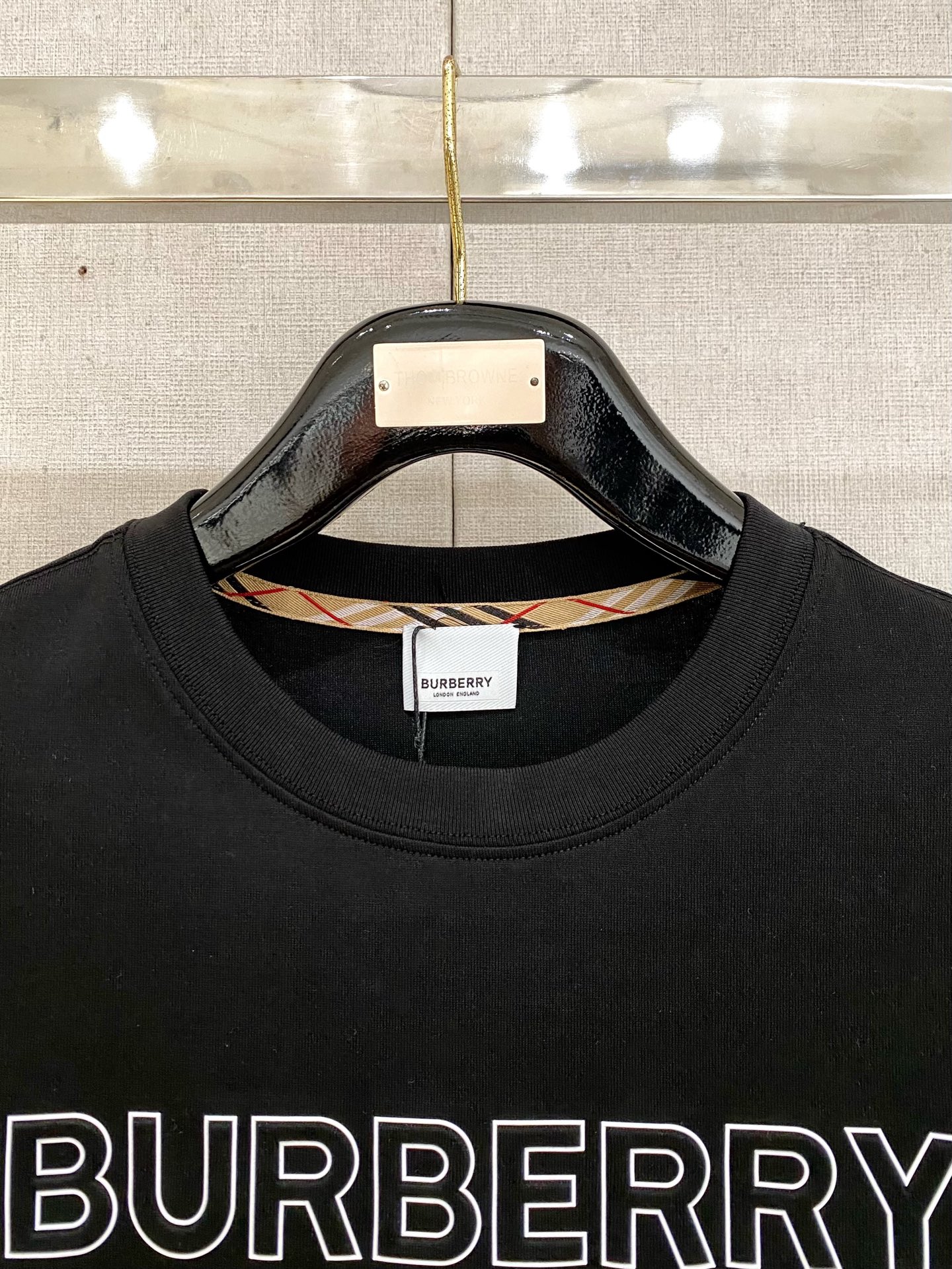 Burberry Basic Clothing Cotton Black S-l-xl