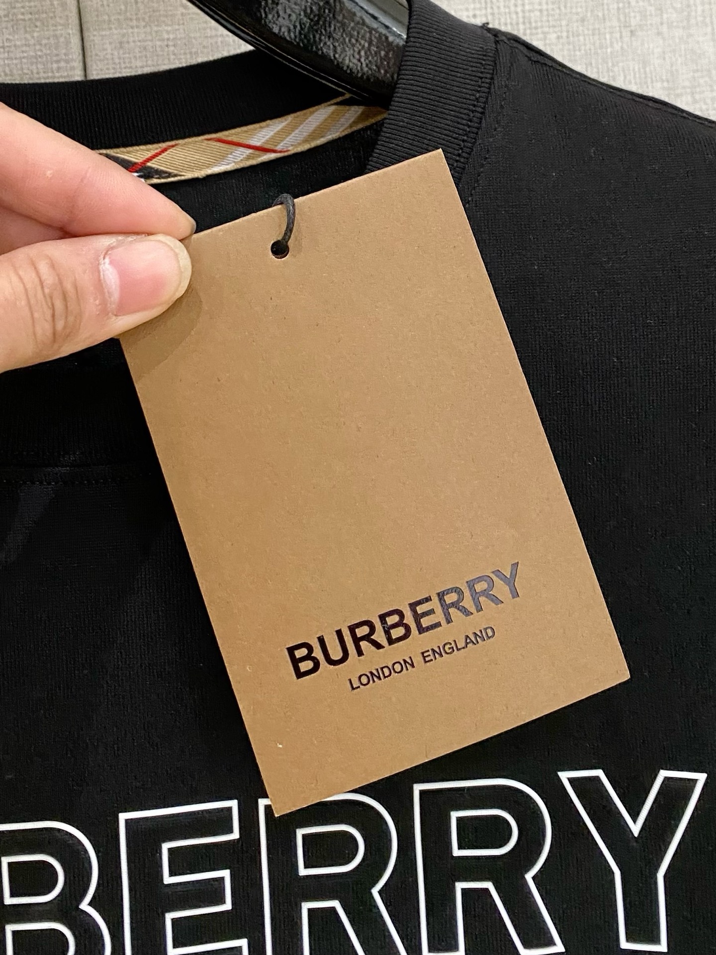 Burberry Basic Clothing Cotton Black S-l-xl