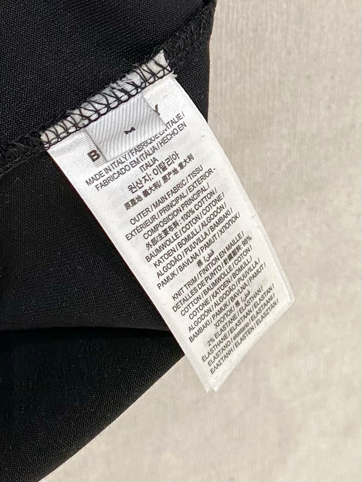 Burberry Basic Clothing Cotton Black S-l-xl