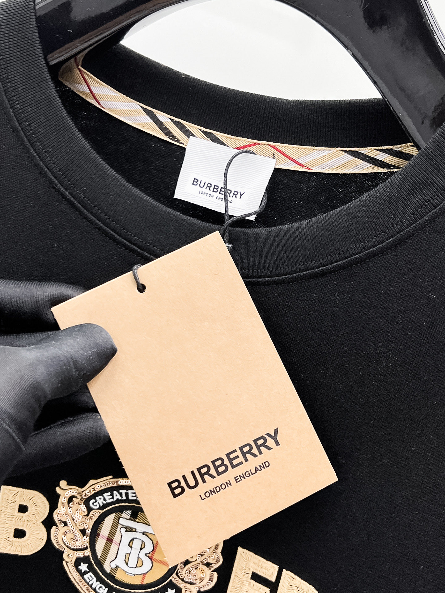 Burberry Basic Clothing Cotton Black S-l-xl