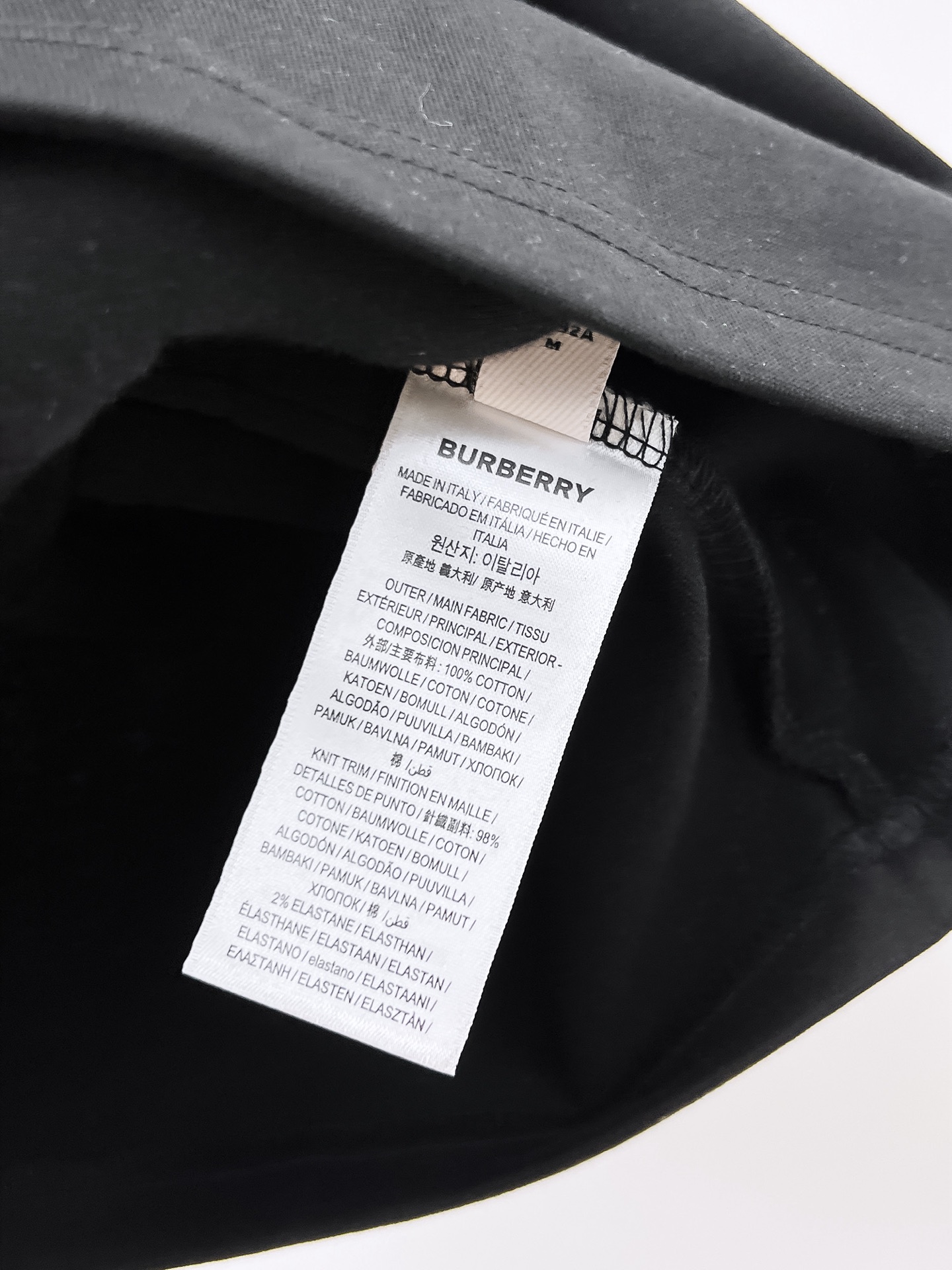 Burberry Basic Clothing Cotton Black S-l-xxl-175130