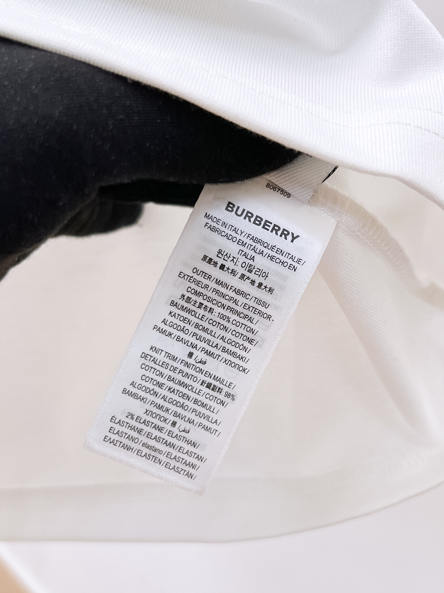 Burberry Basic Clothing Cotton Black S-l-xxl-175130