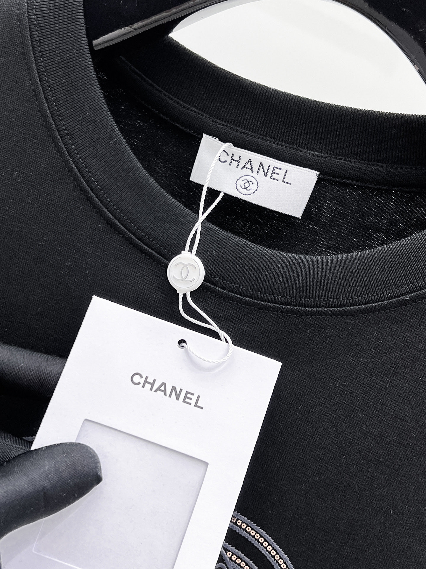 Chanel Basic Clothing Cotton Black S-l-xl