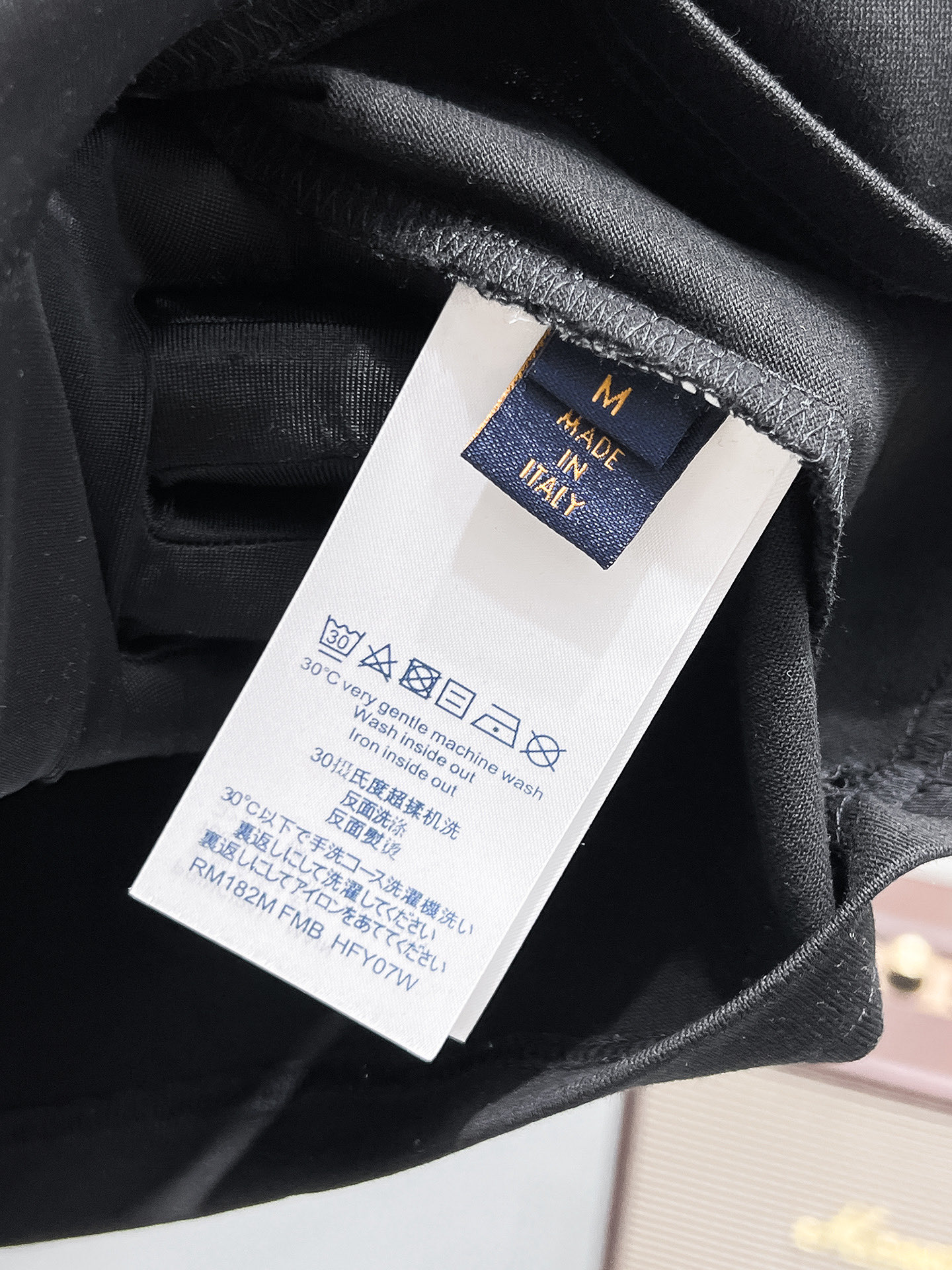 Louis Vuitton Basic Clothing Cotton Black S-l-xl